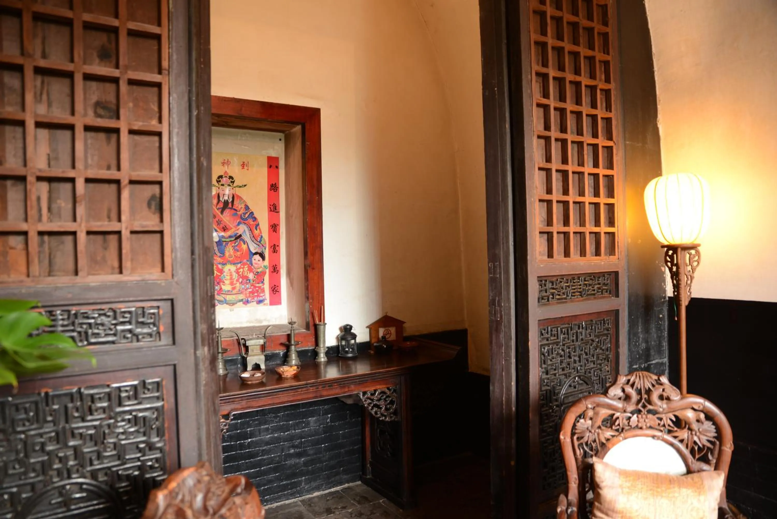 Decorative detail in Pingyao Yide Hotel