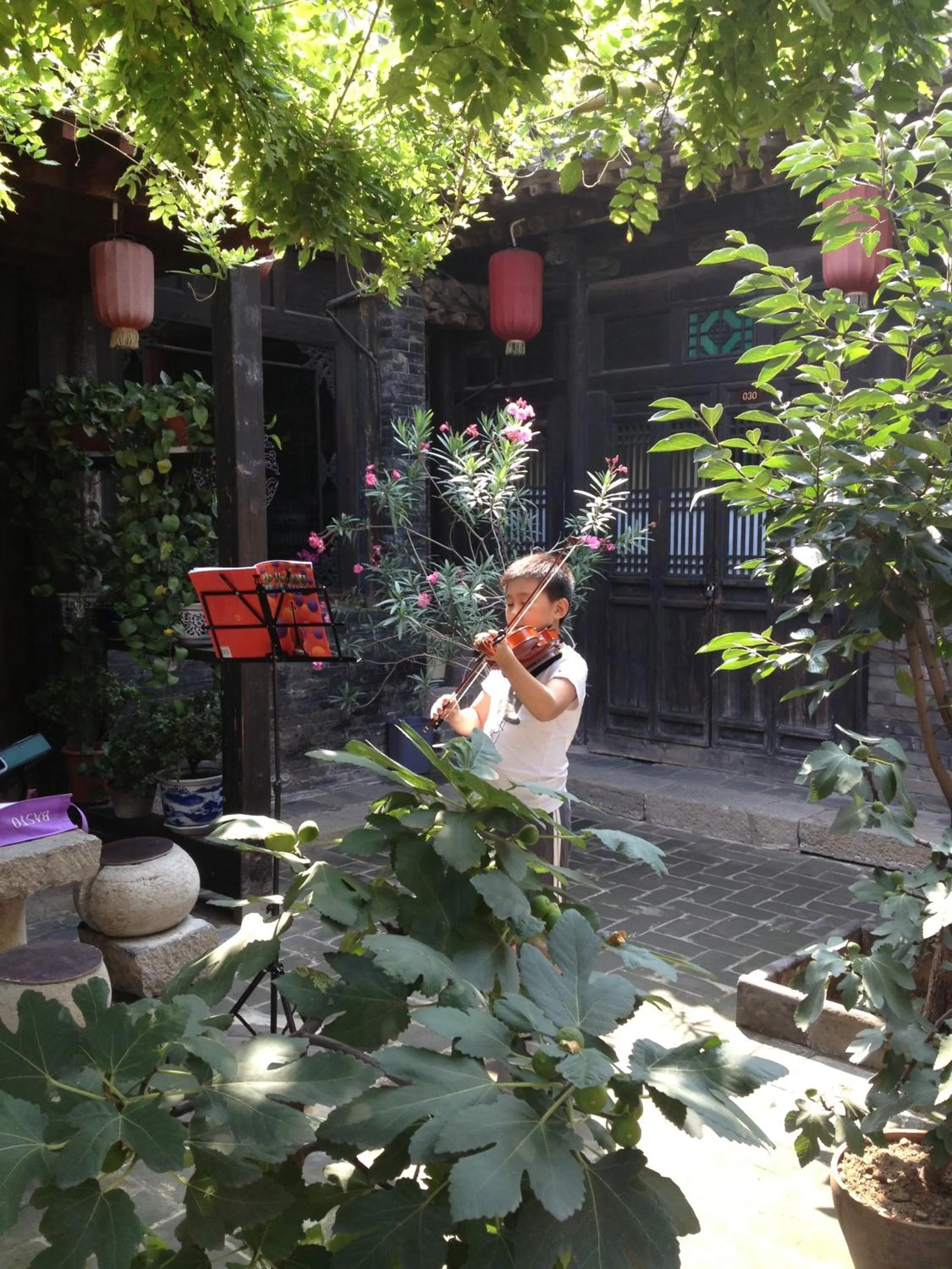 Garden view in Pingyao Yide Hotel
