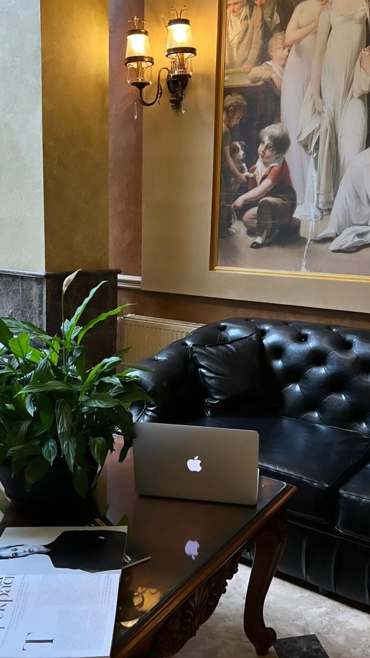 Lobby or reception in Alexandrovskiy Hotel