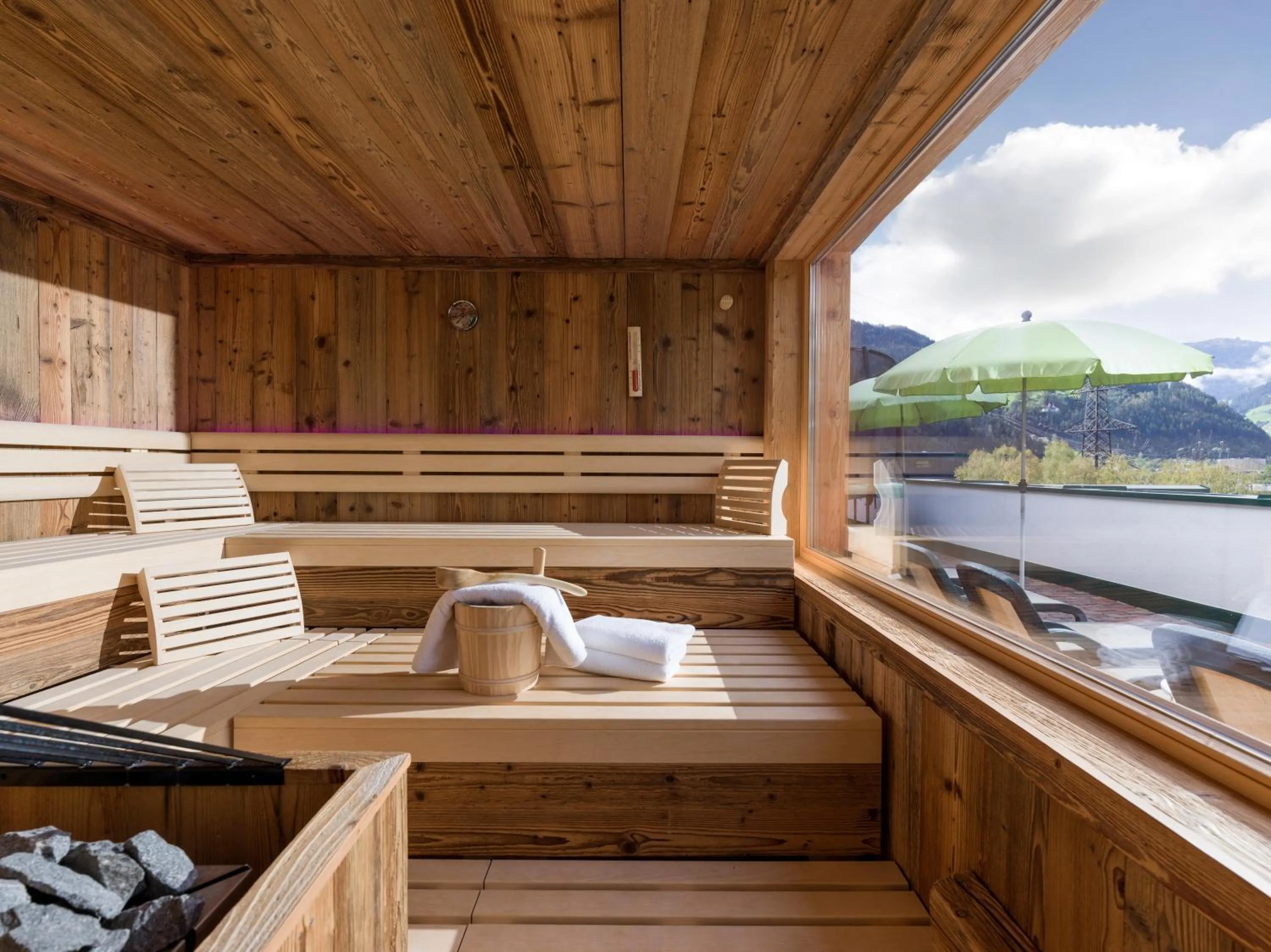 Sauna in Aparthotel Gallahaus