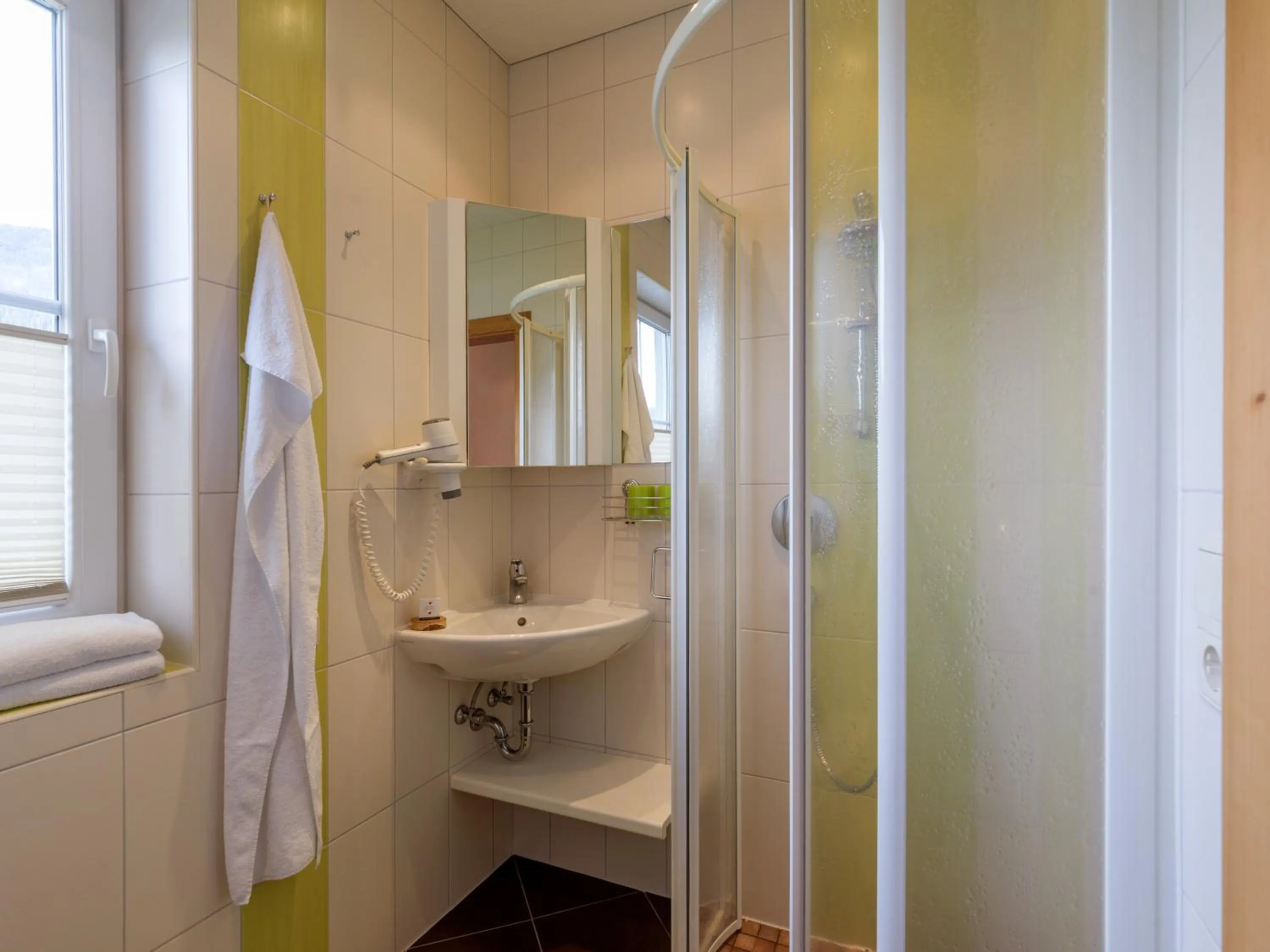 Shower in Aparthotel Gallahaus