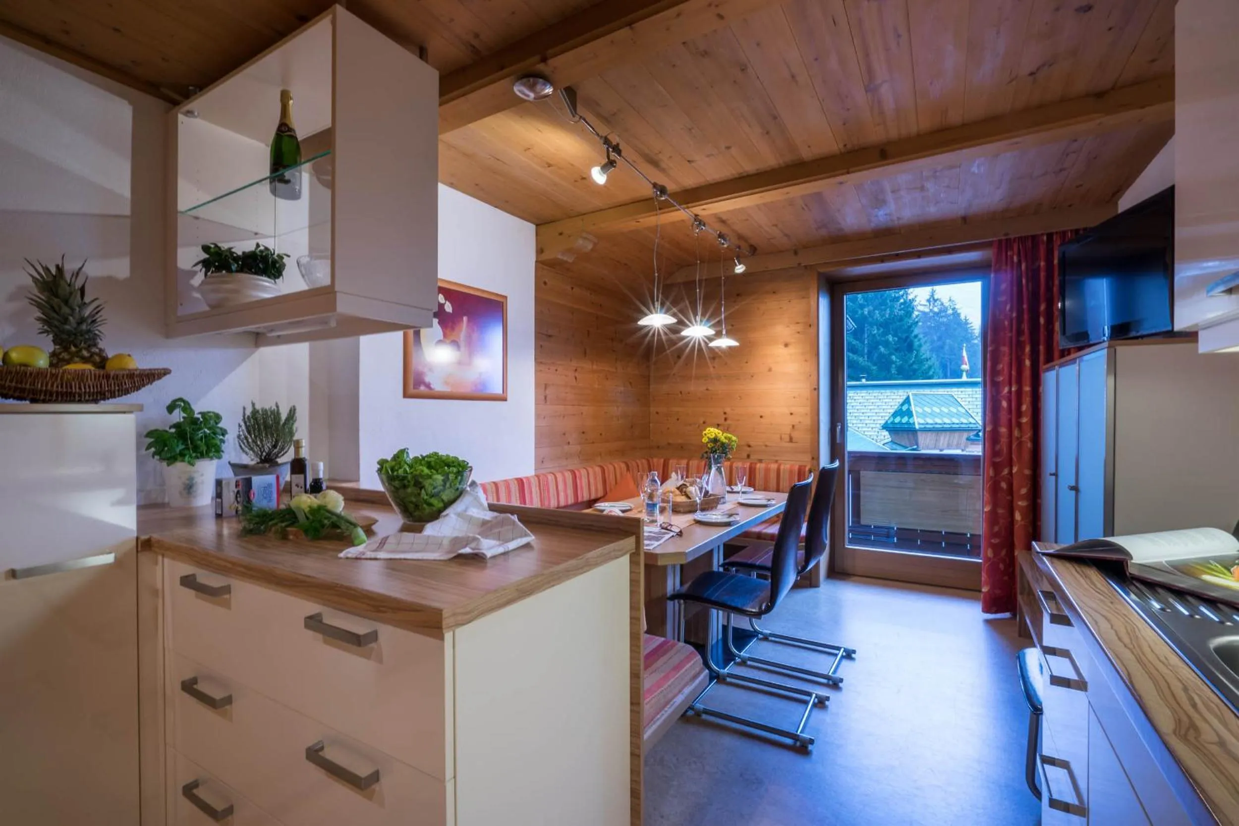 Seating area in Aparthotel Gallahaus