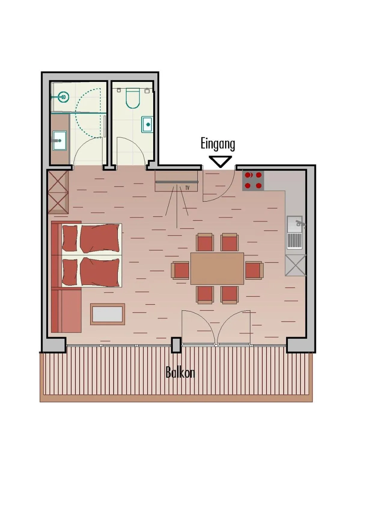 Floor plan in Aparthotel Gallahaus