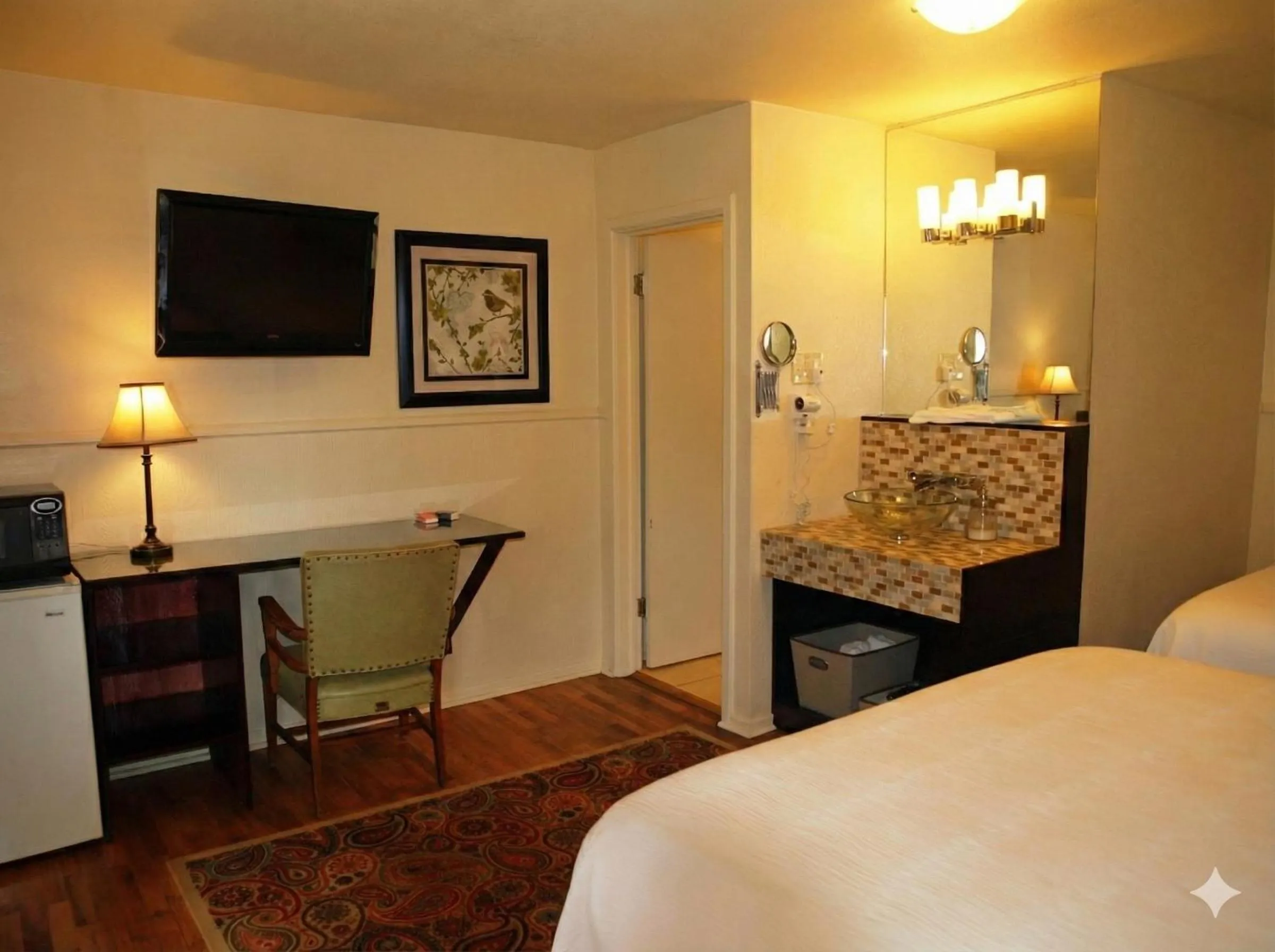 Bedroom, Bed in The Crest Motel