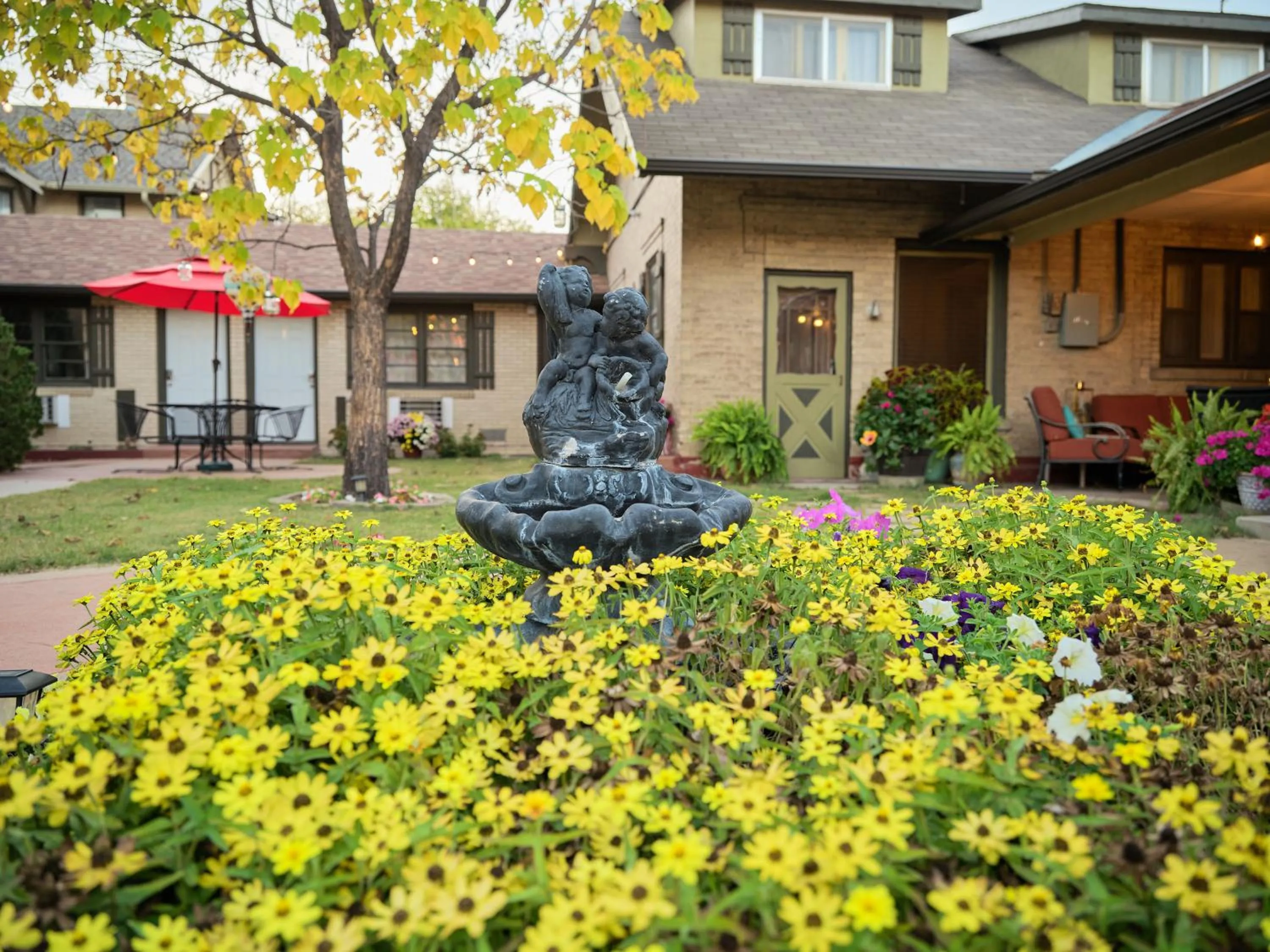 Garden in The Crest Motel