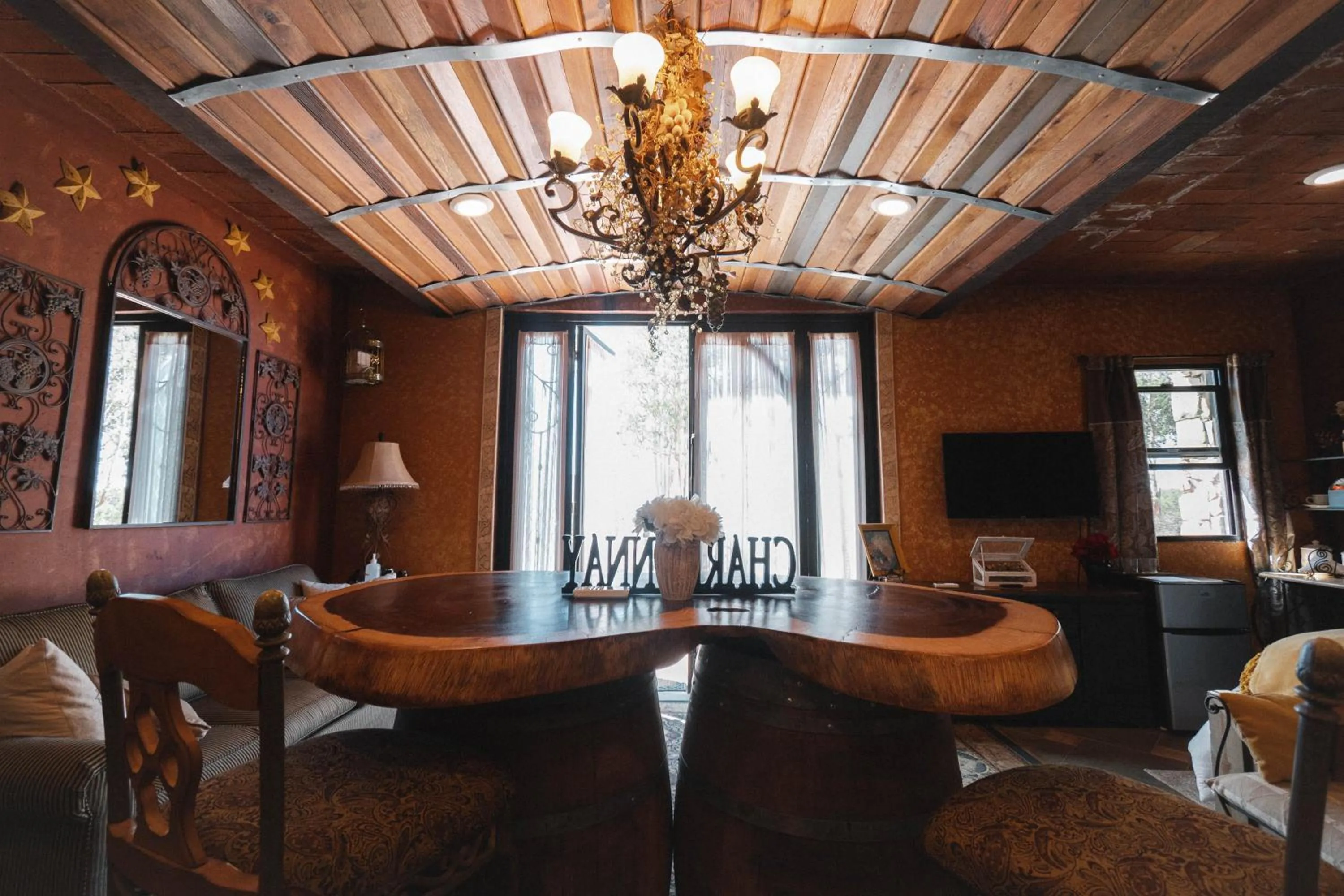 Seating area in Viña Calabria