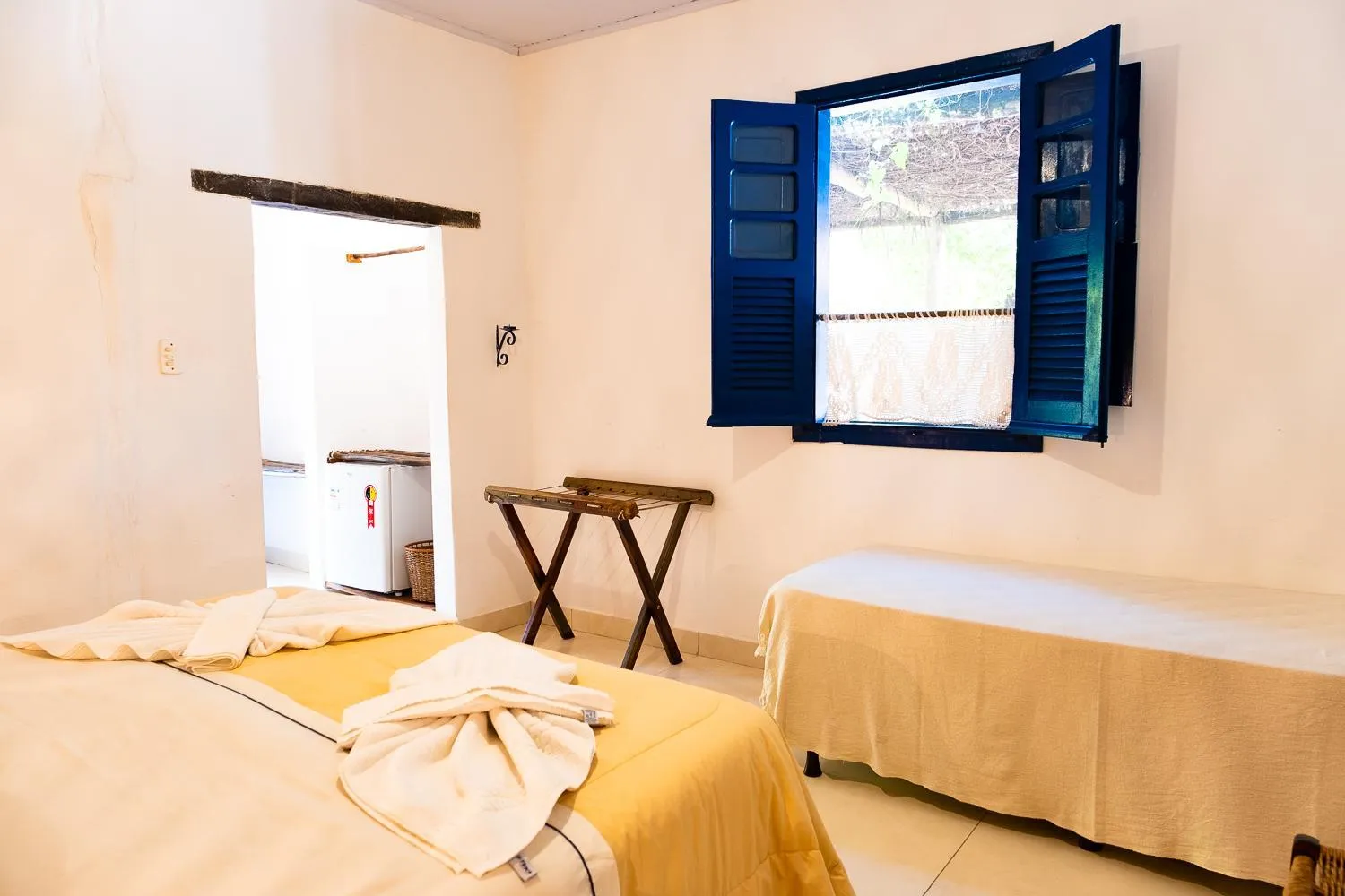 Bed in Pousada Aguape