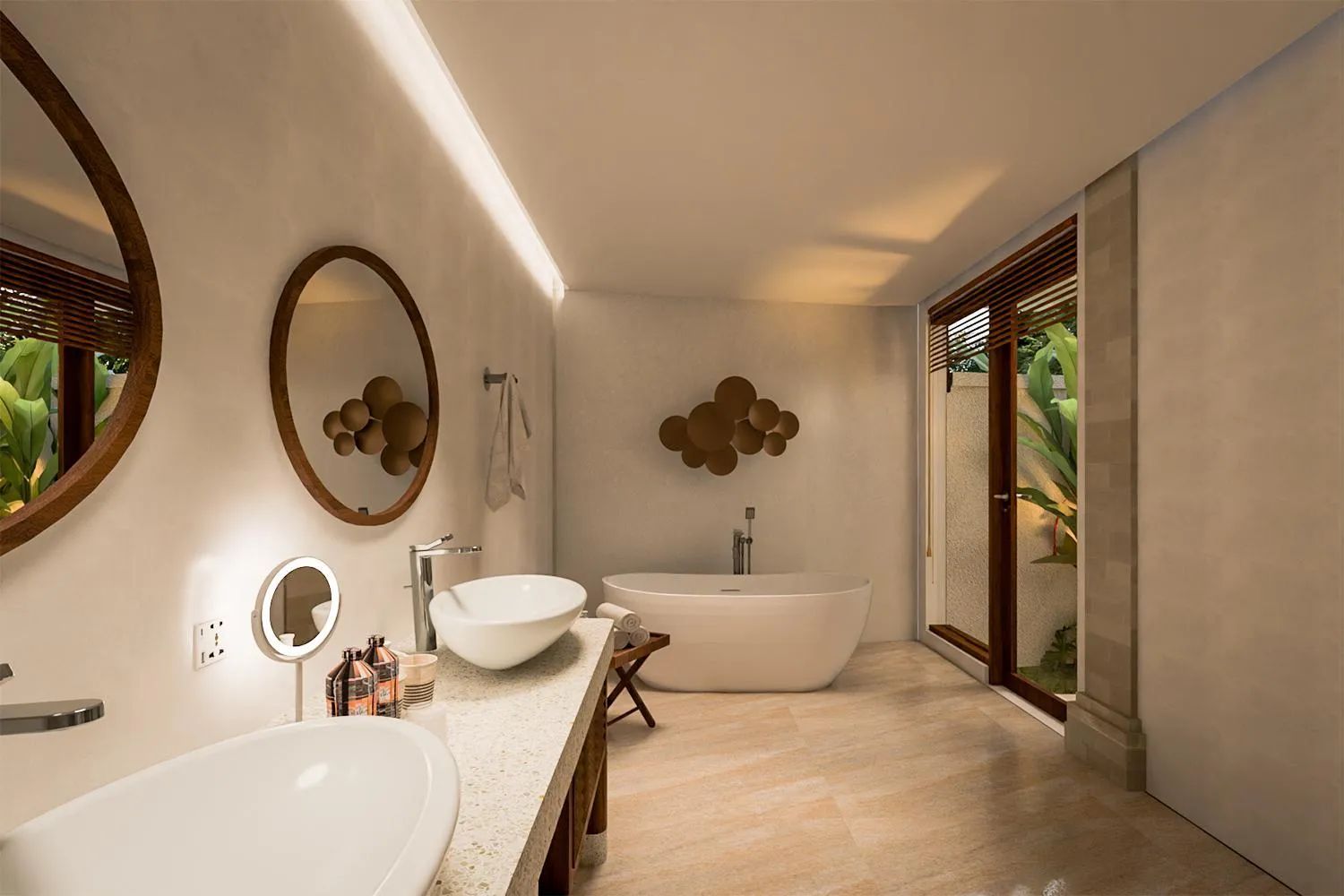 Bathroom in tanadewa Resort Ubud Bali by Cross Collection