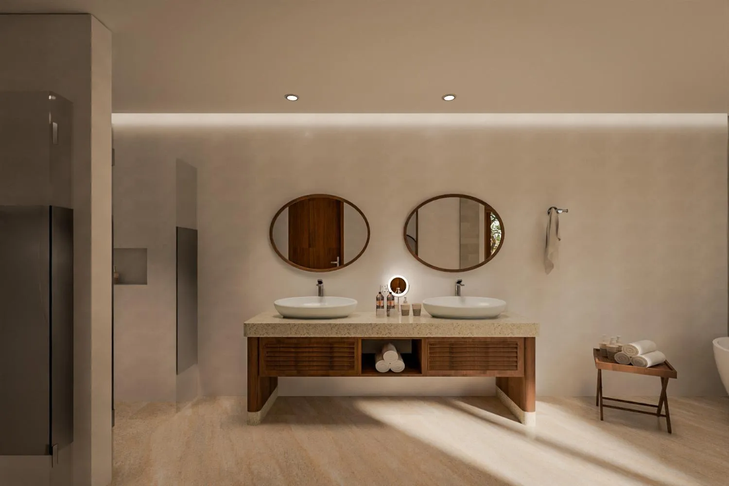 Bathroom in tanadewa Resort Ubud Bali by Cross Collection