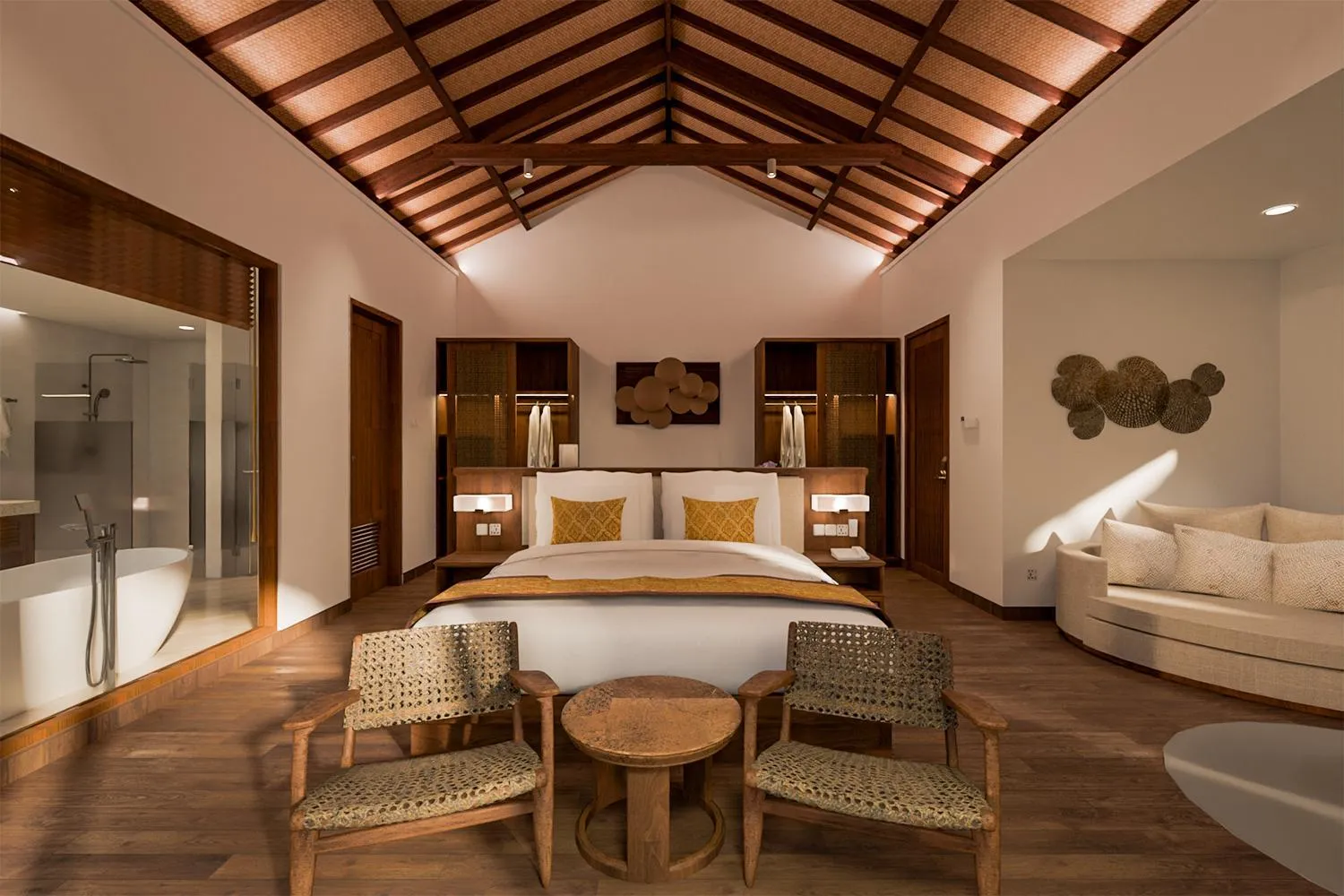 Bathroom, Bed in tanadewa Resort Ubud Bali by Cross Collection