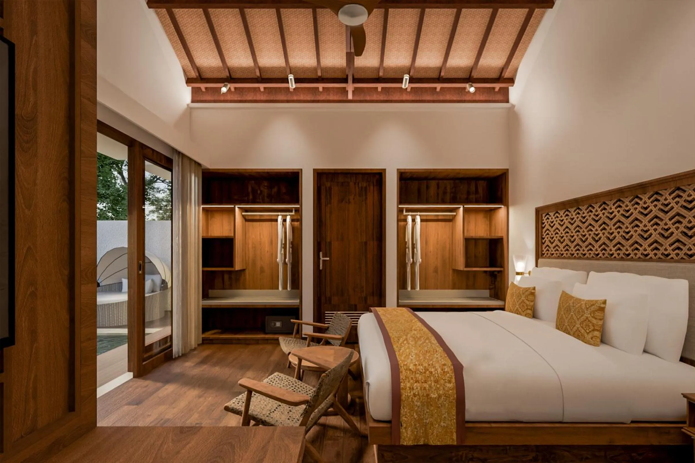 Bedroom, Bed in tanadewa Resort Ubud Bali by Cross Collection