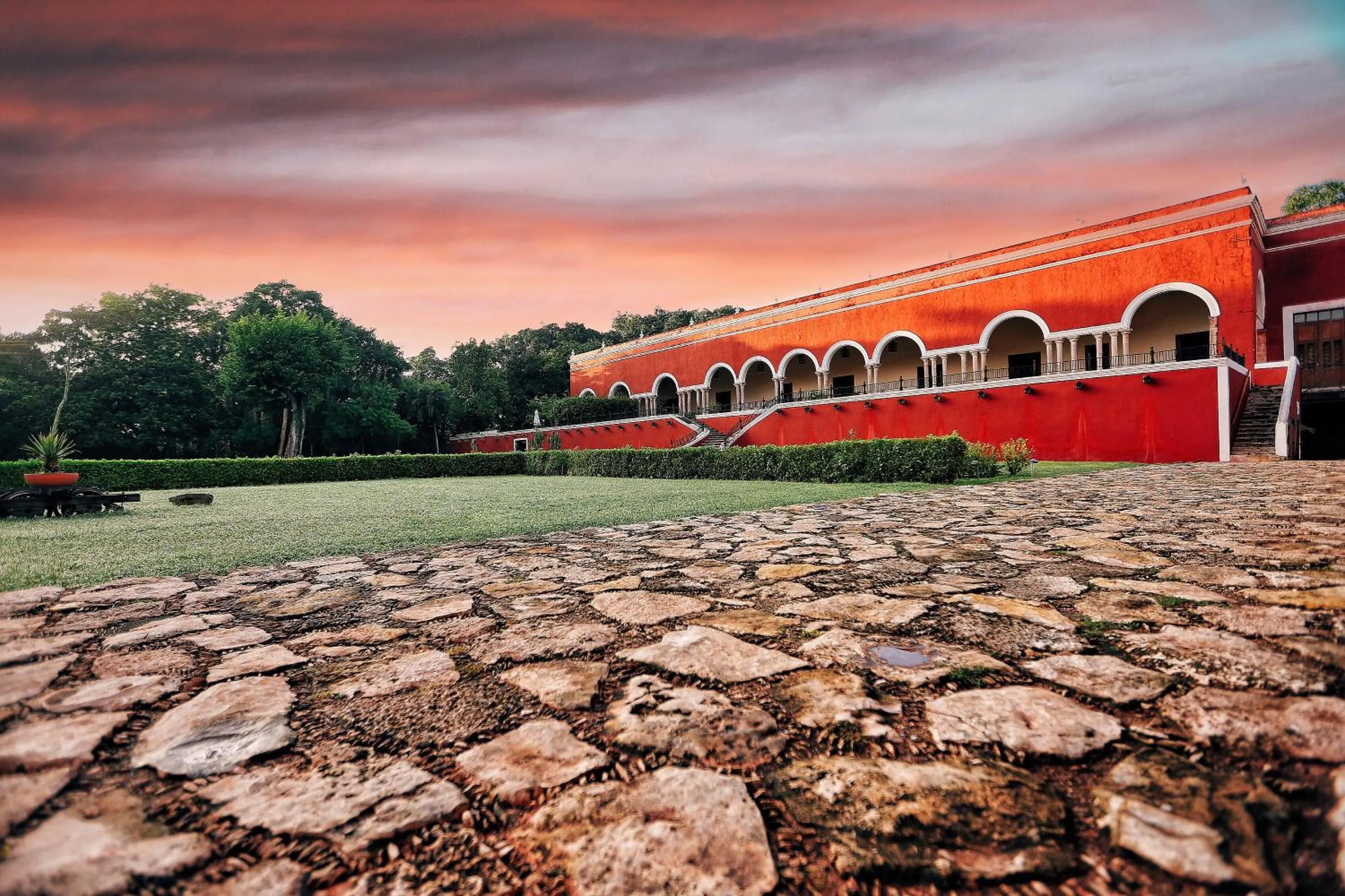 Facade/entrance in Hacienda Temozon Sur