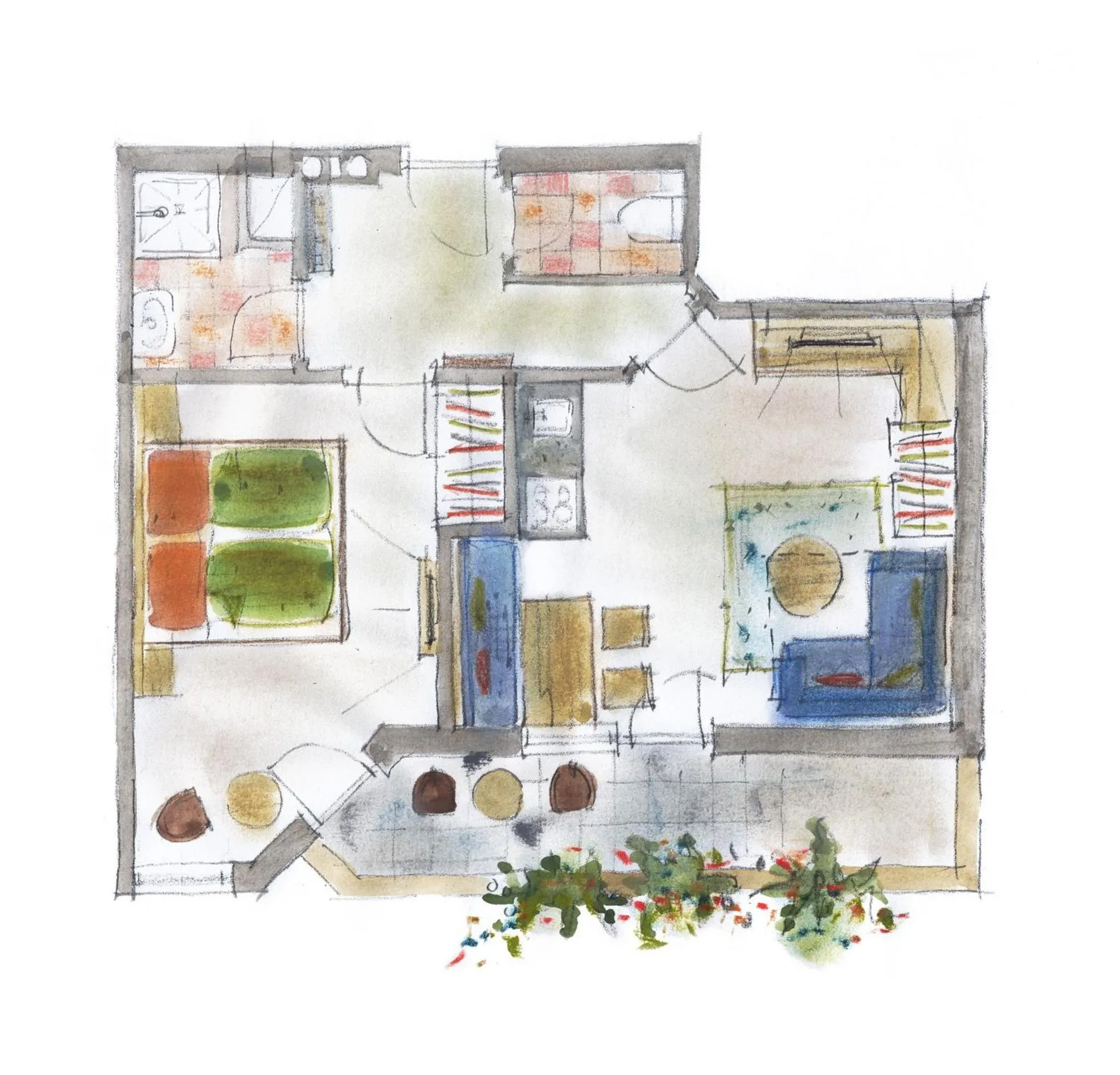 Floor plan in Sportapart Garni Mallaun