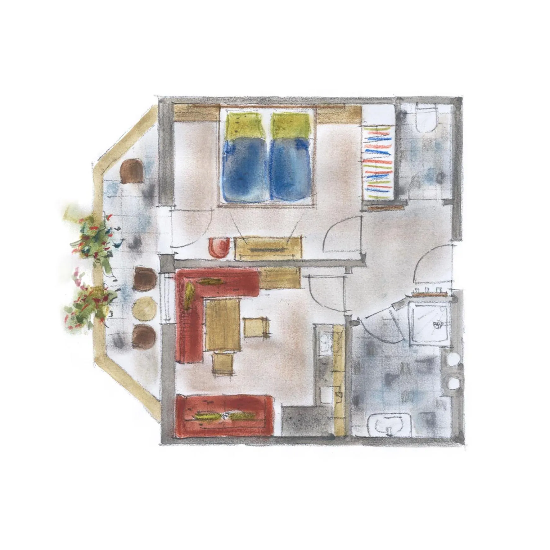 Floor plan in Sportapart Garni Mallaun