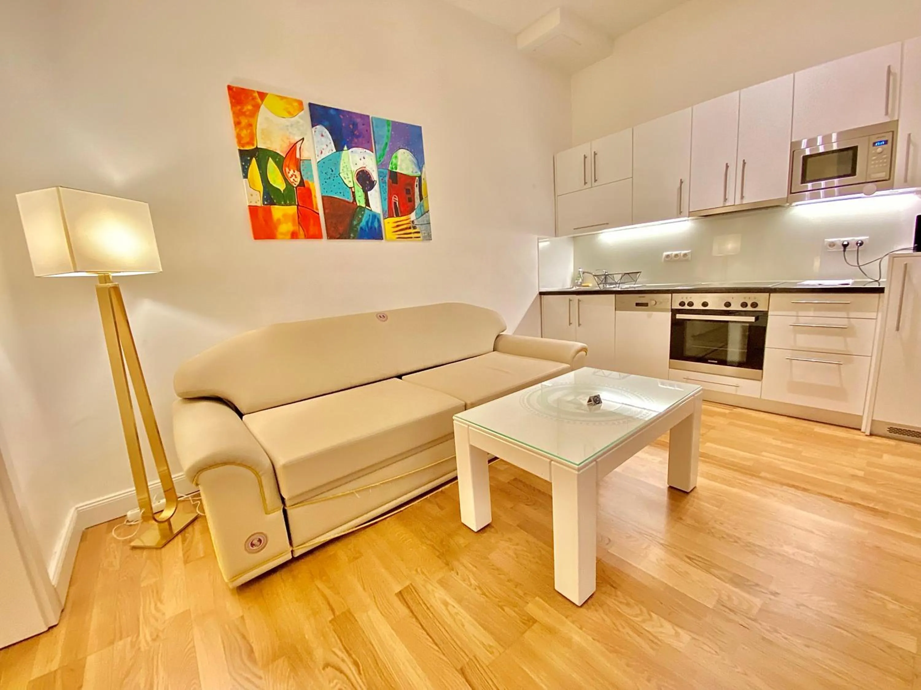 Seating area in Steiner Residences Vienna Taborstrasse