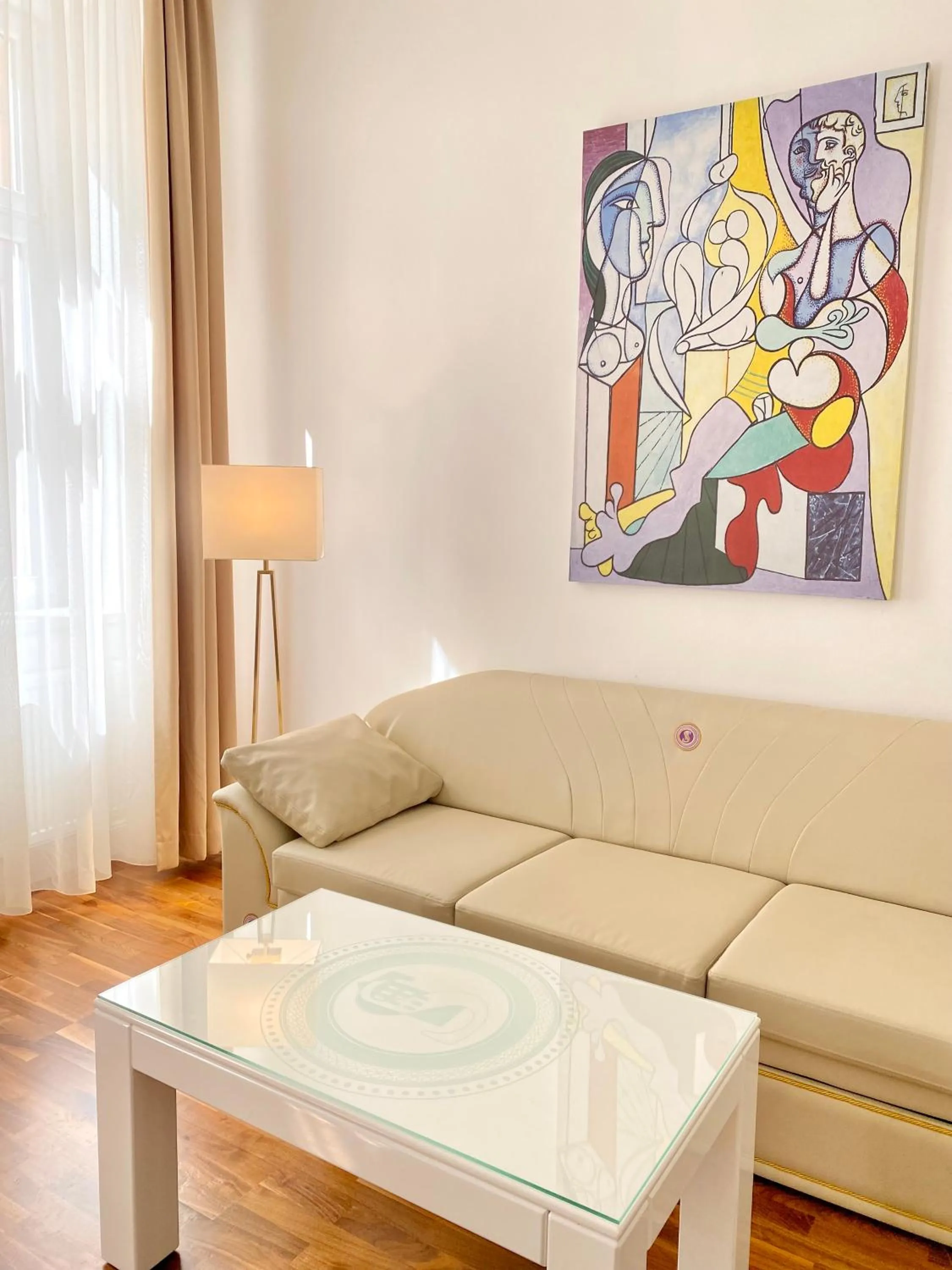 Living room in Steiner Residences Vienna Taborstrasse