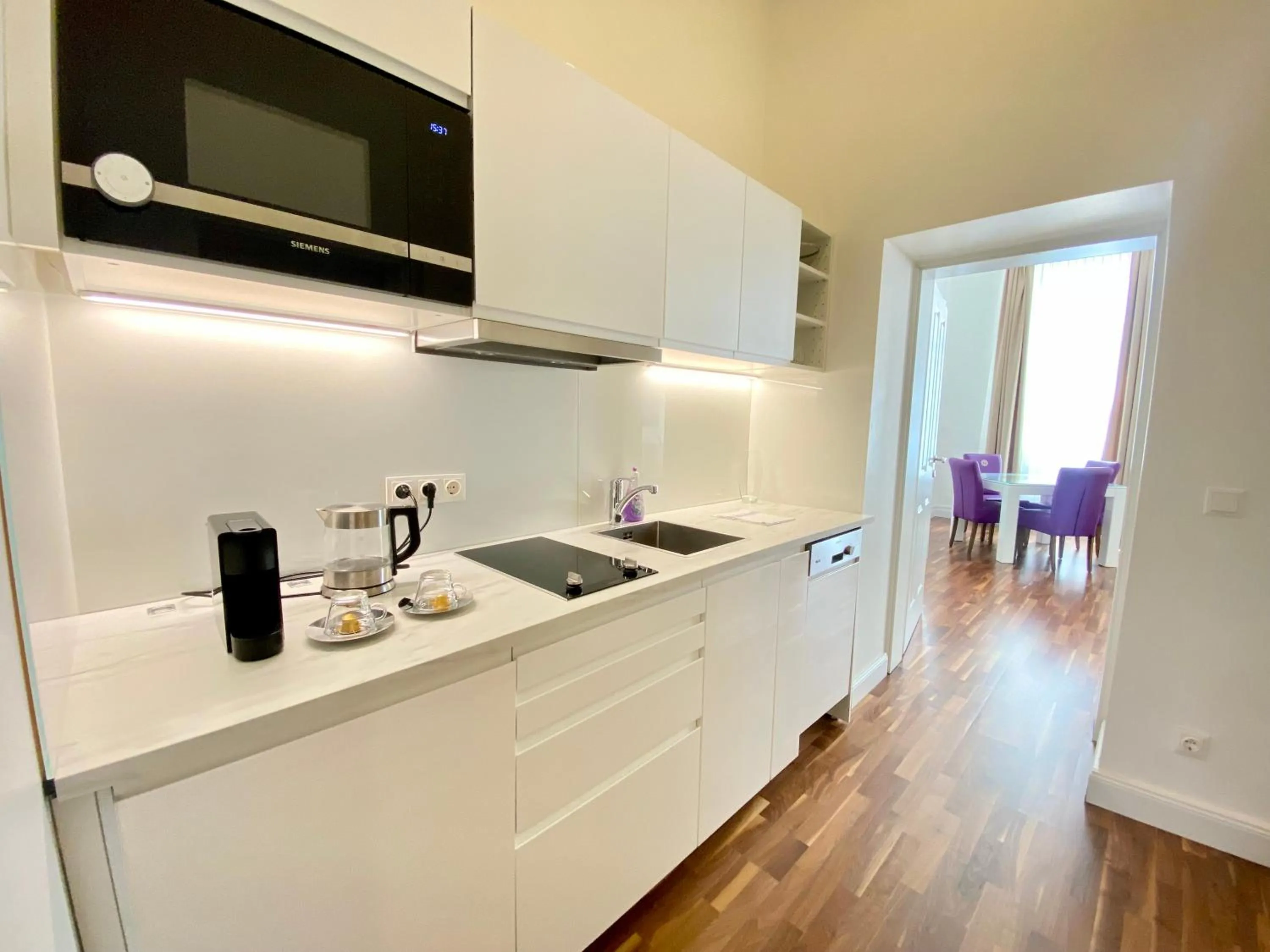 kitchen in Steiner Residences Vienna Taborstrasse