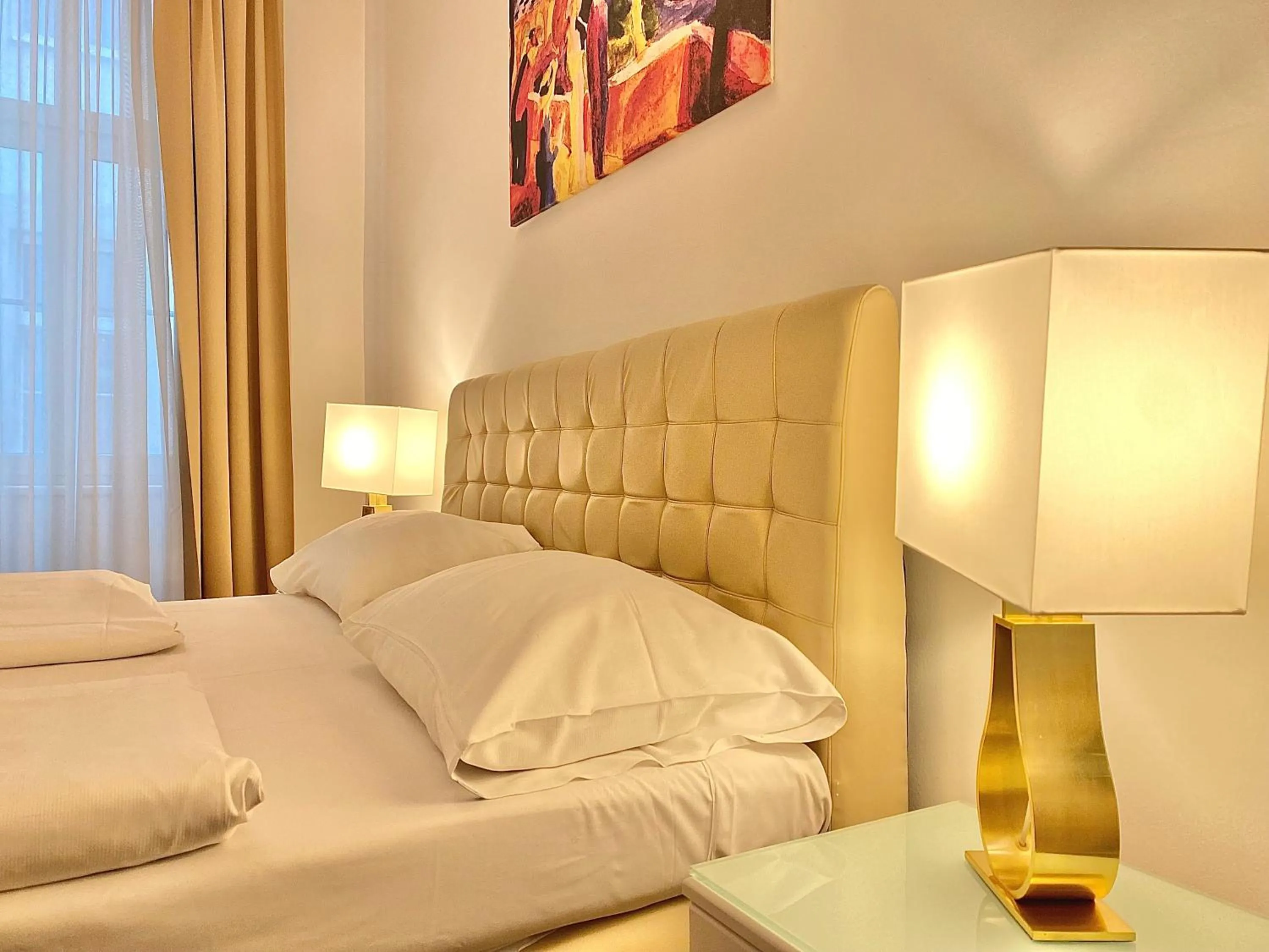 Bed in Steiner Residences Vienna Taborstrasse