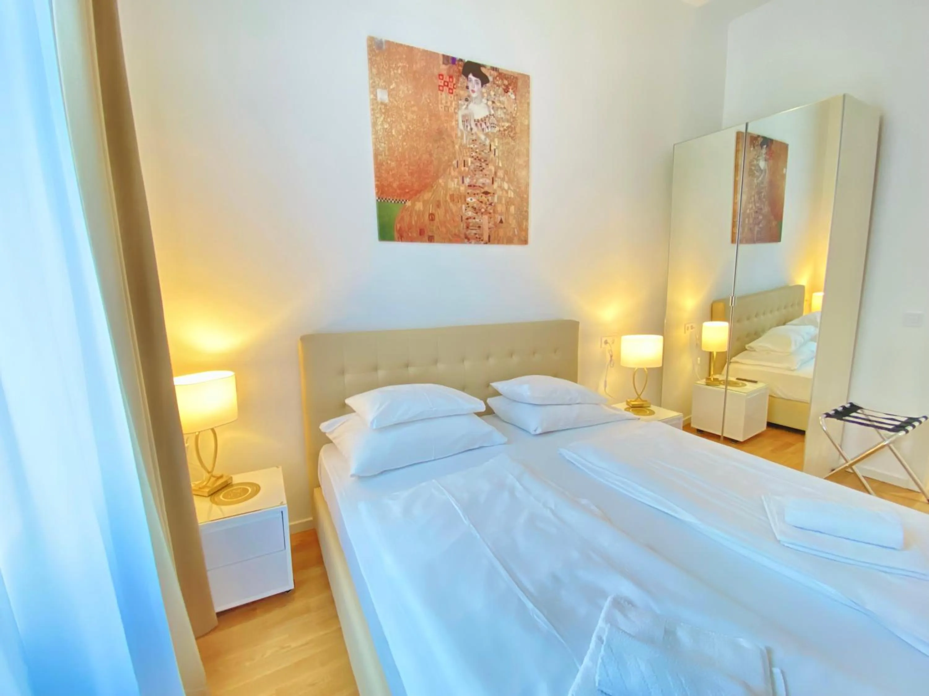 Bedroom, Bed in Steiner Residences Vienna Taborstrasse