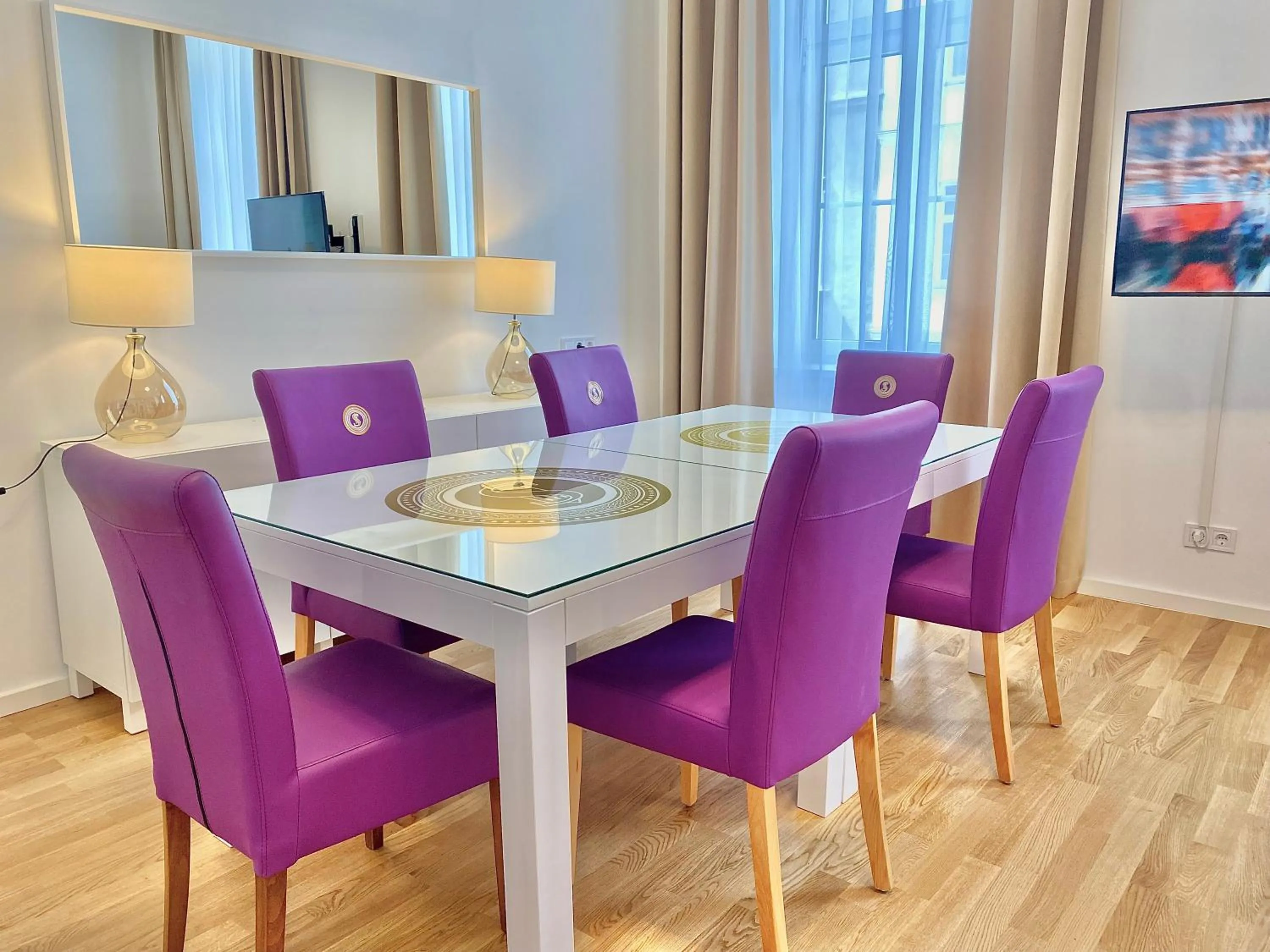 Dining area in Steiner Residences Vienna Taborstrasse