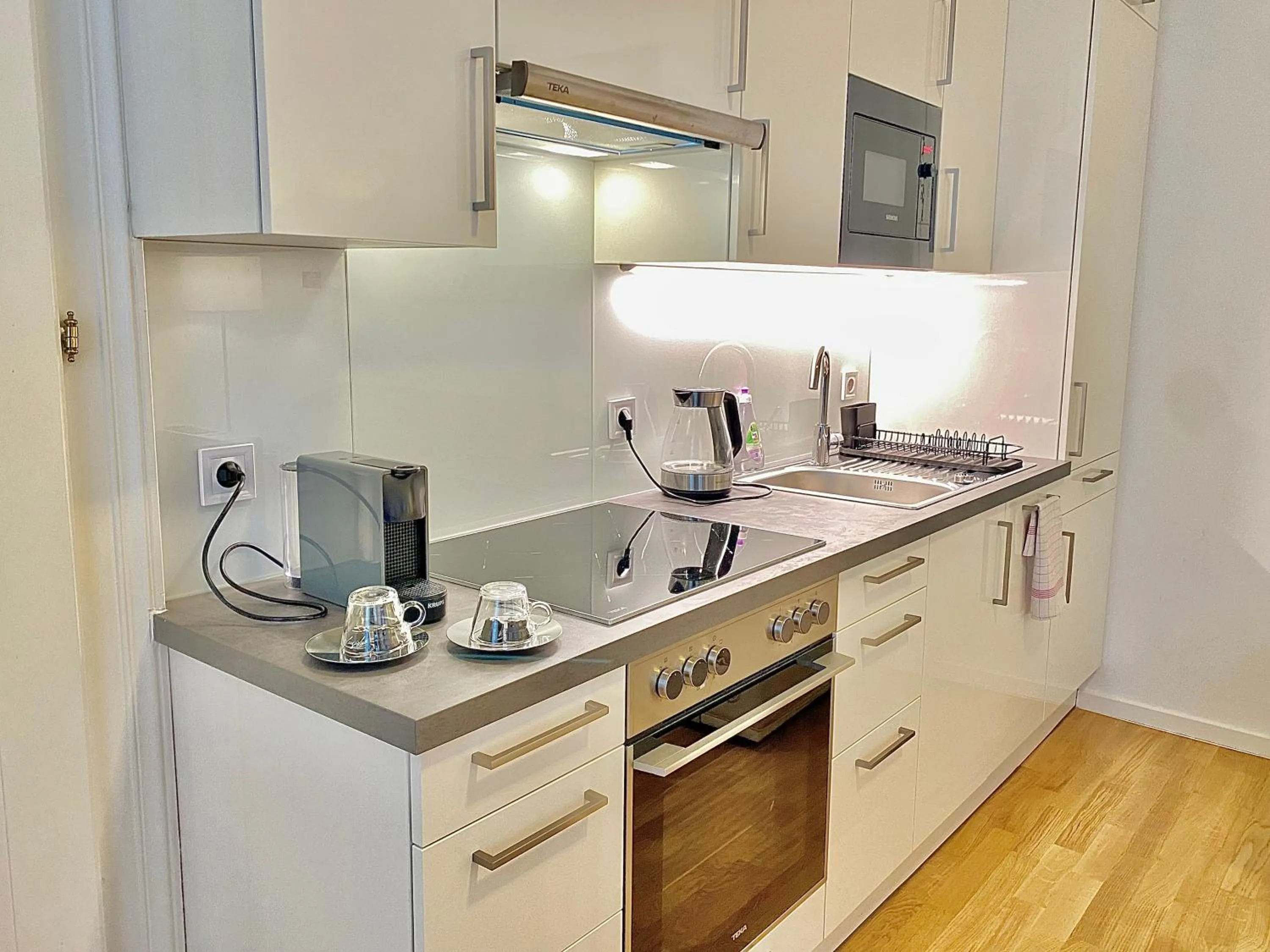 kitchen in Steiner Residences Vienna Taborstrasse