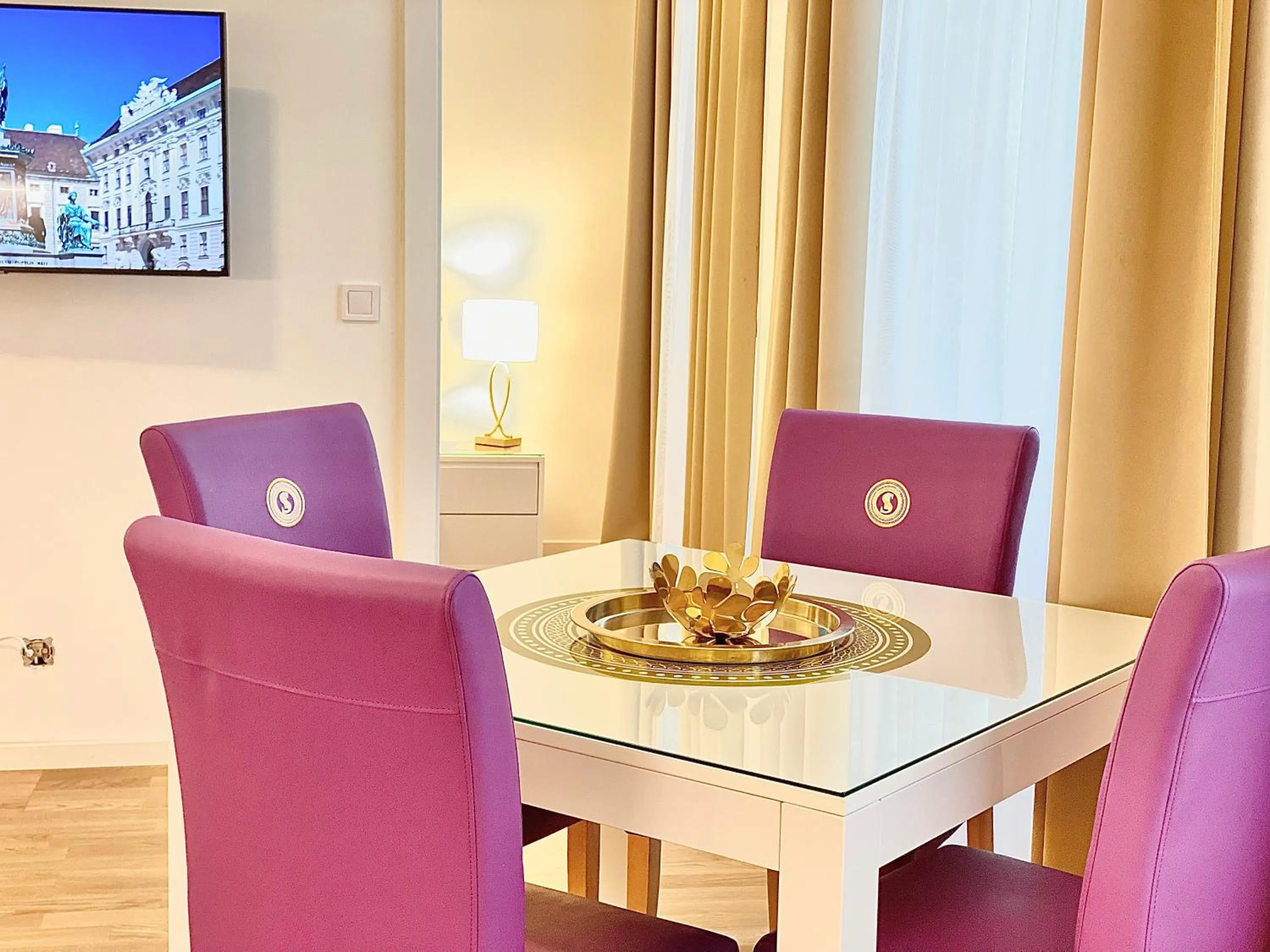 Dining area in Steiner Residences Vienna Taborstrasse