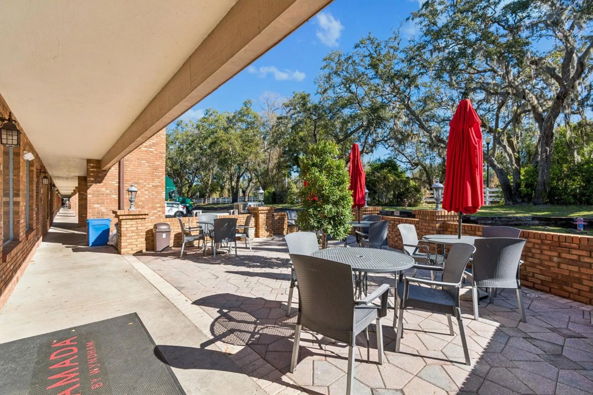 Patio in Ramada by Wyndham Temple Terrace/Tampa North