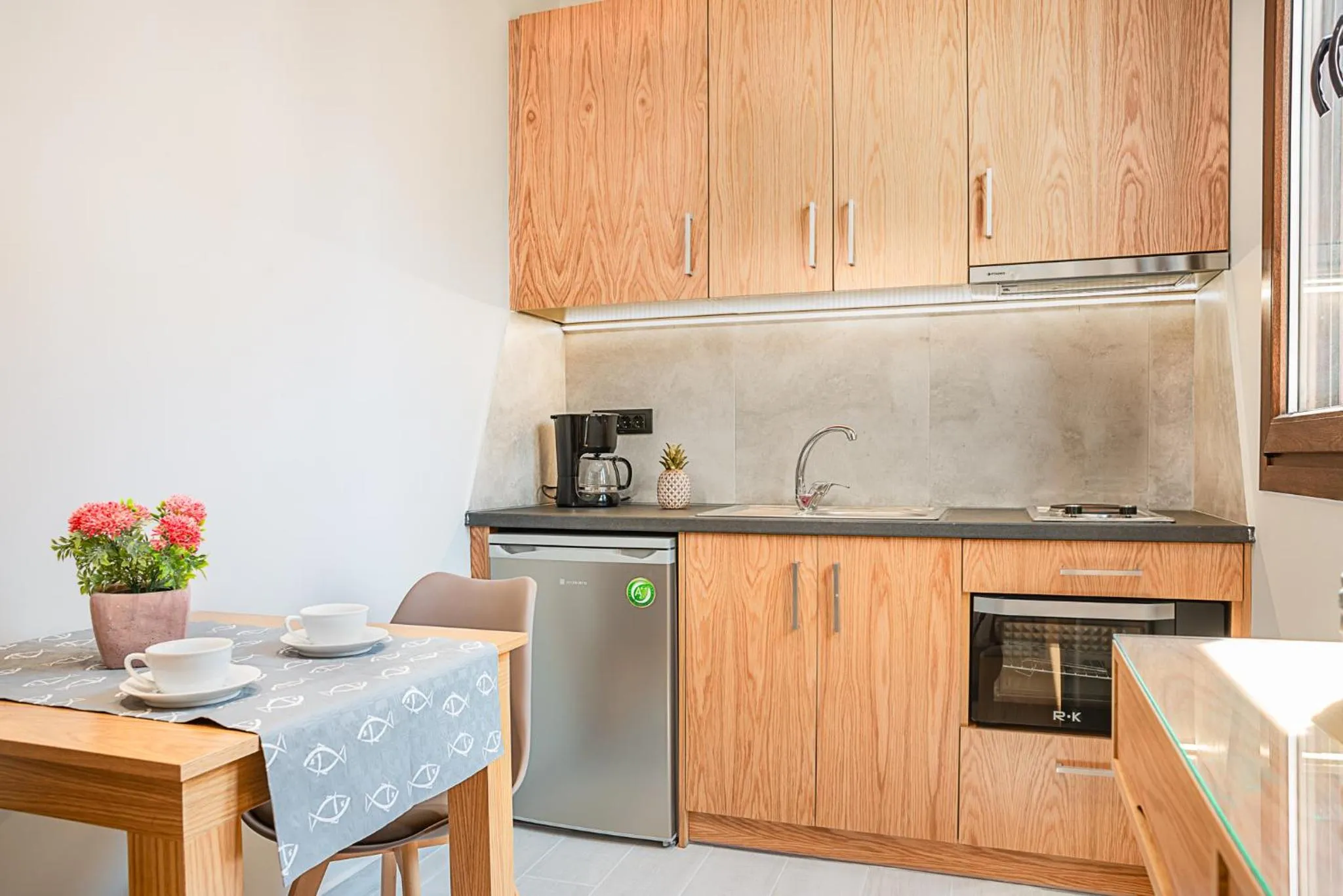 Kitchen or kitchenette in Alektor Luxury Apartments
