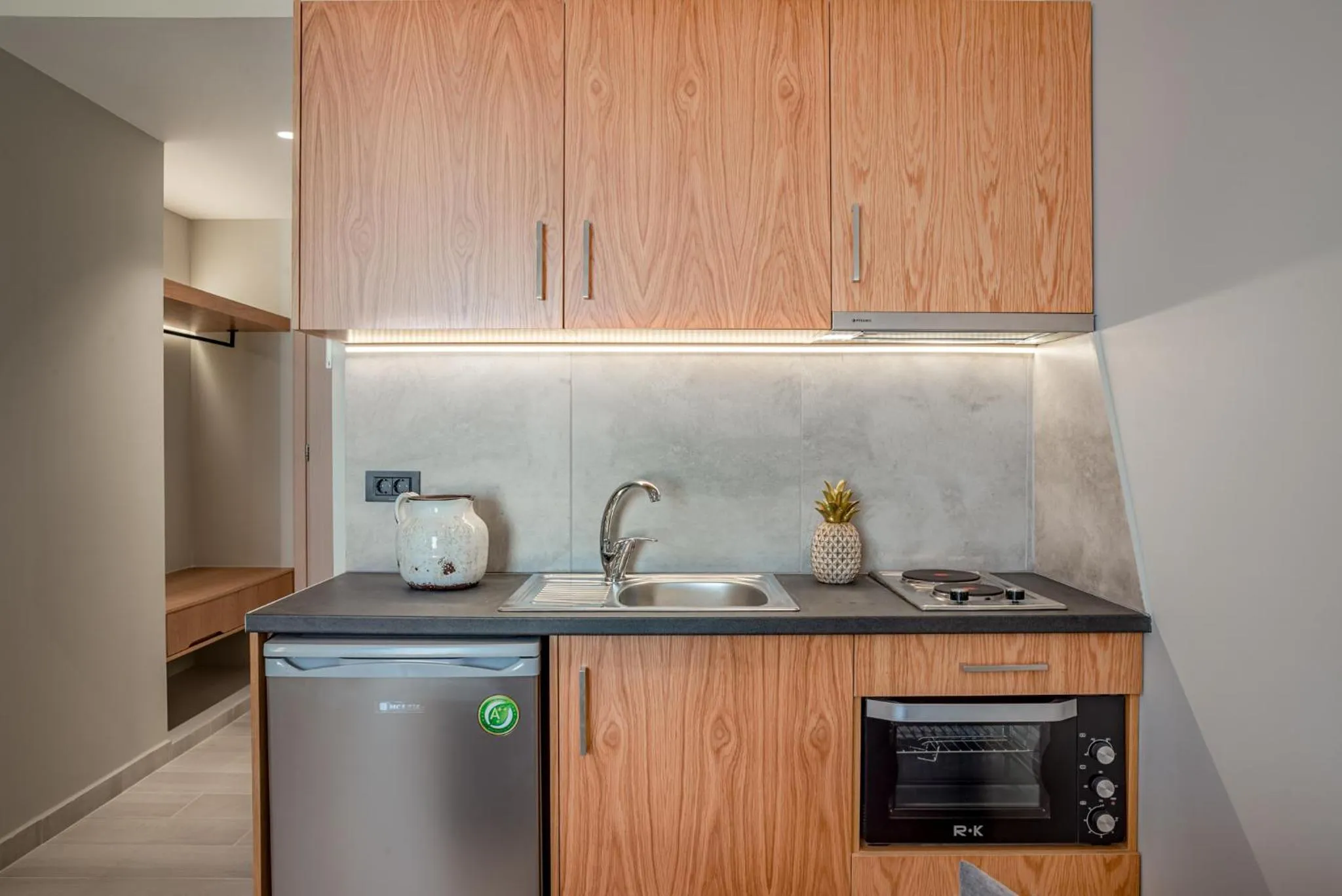 Kitchen or kitchenette in Alektor Luxury Apartments