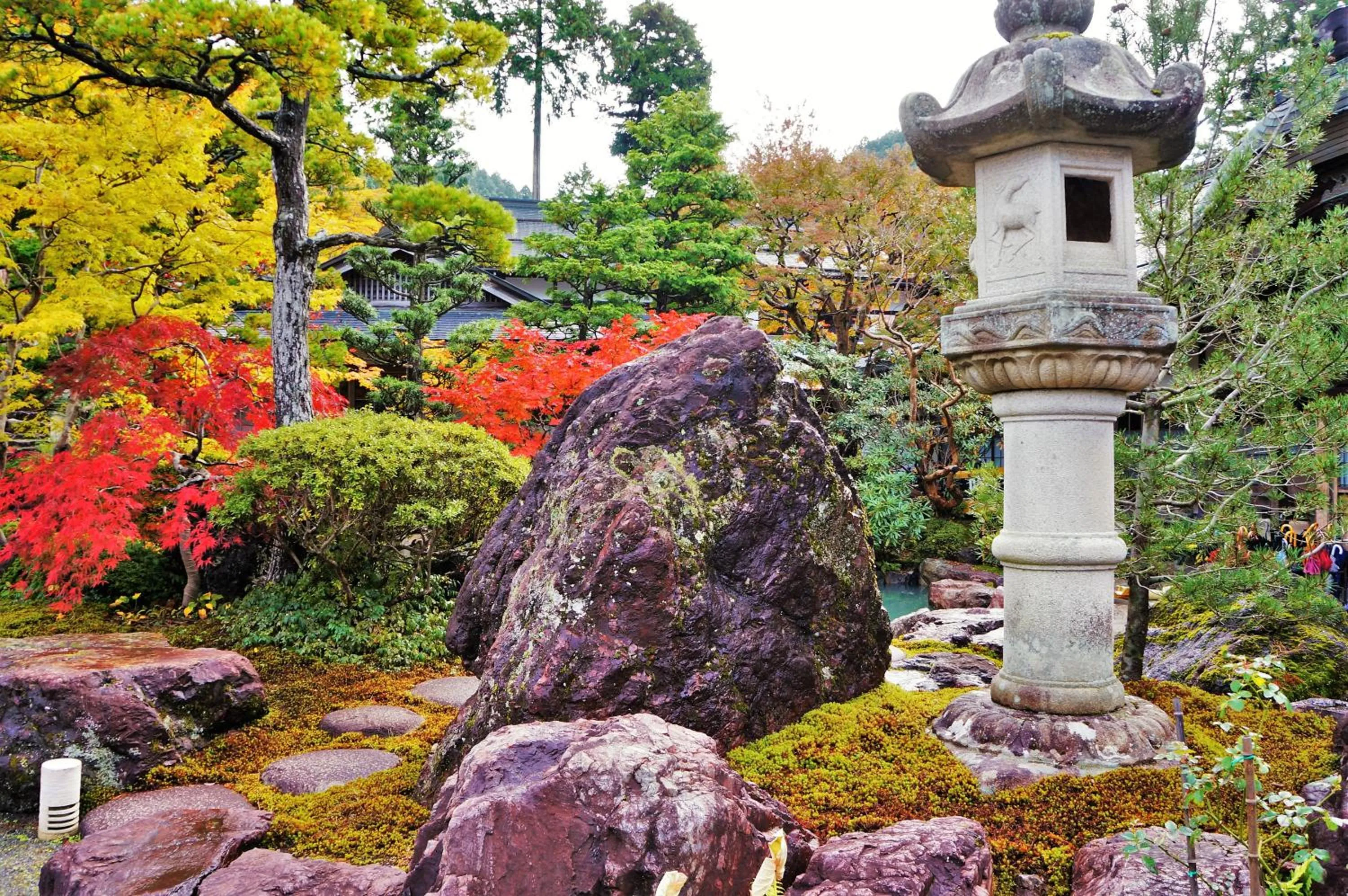 Garden view in Koyasan Shukubo Ekoin