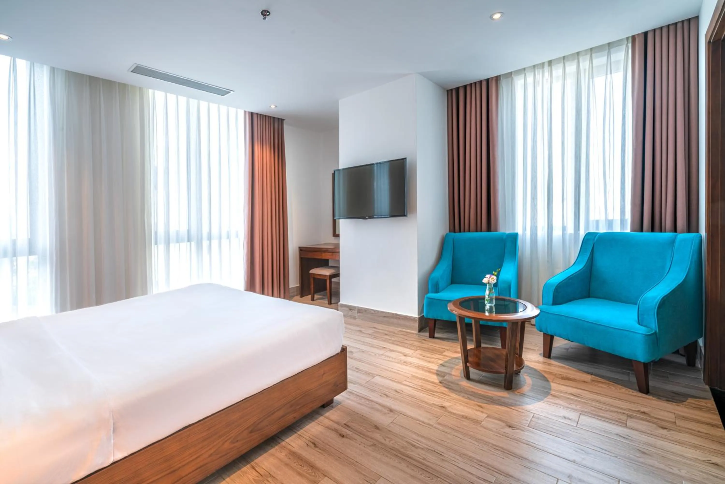 Bed in Greenery Hotel