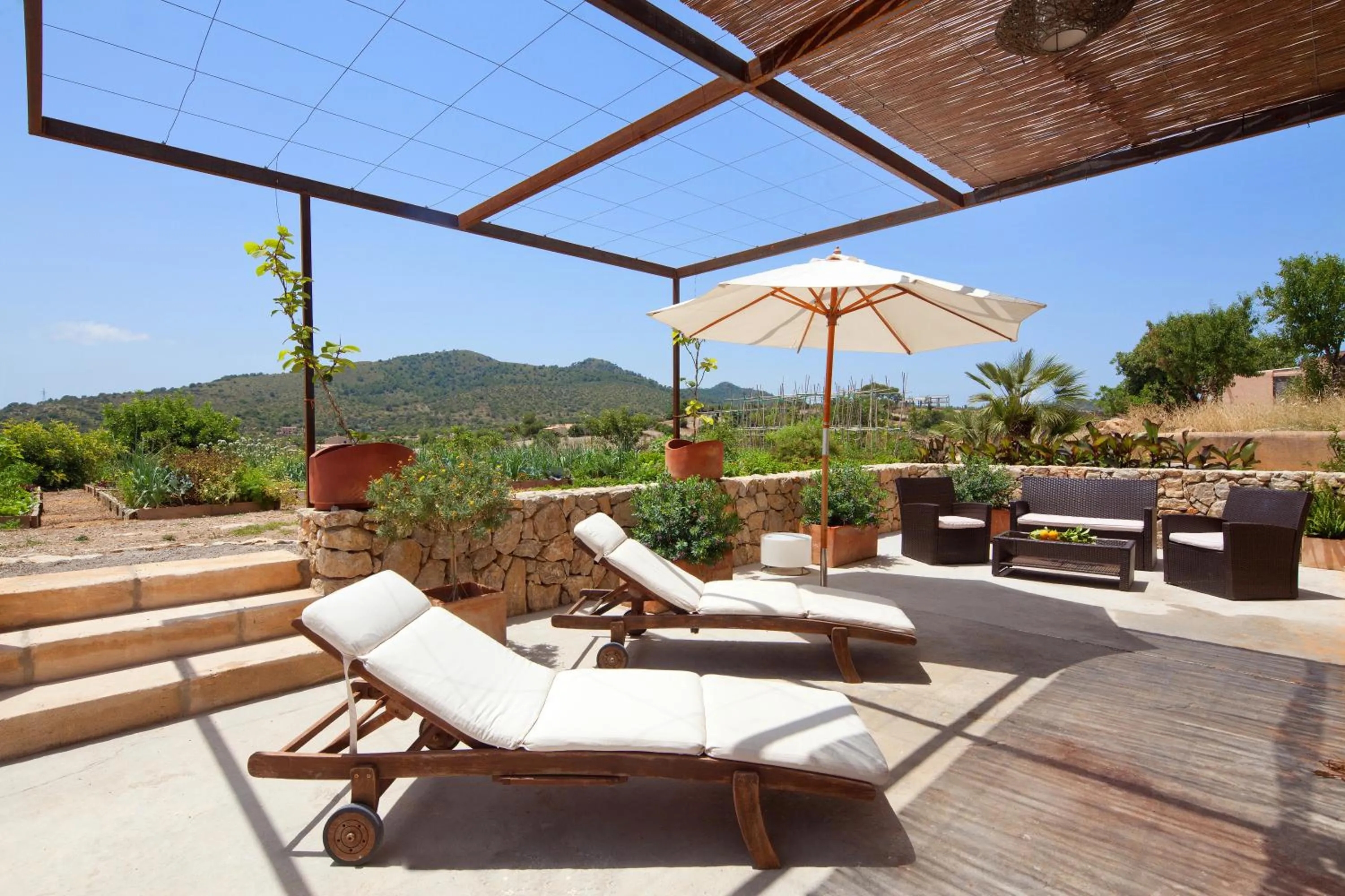 Patio in Agroturismo Ses Cases de Fetget