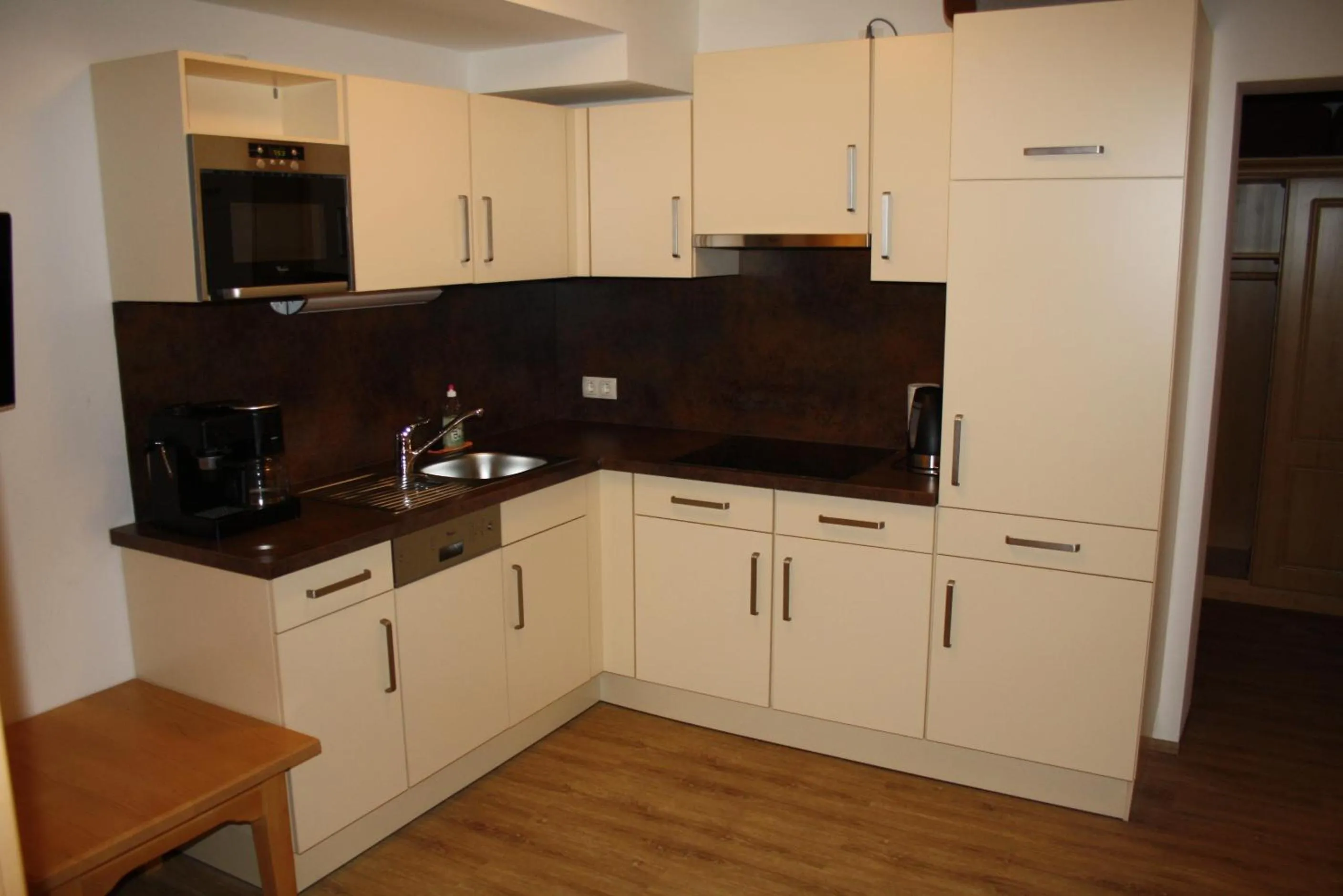 Kitchen or kitchenette in Hotel Garni Dorfblick