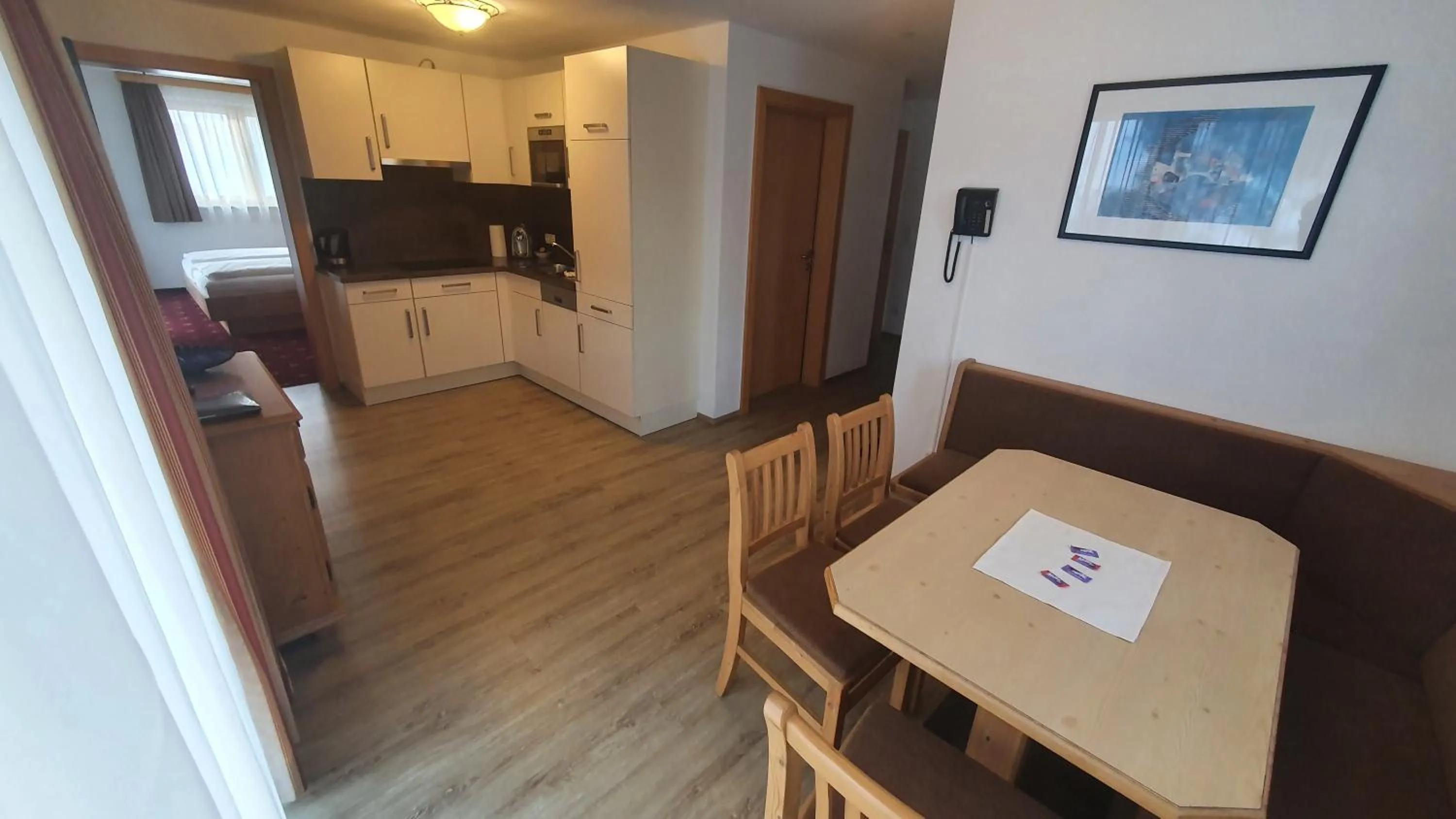 Kitchen or kitchenette in Hotel Garni Dorfblick