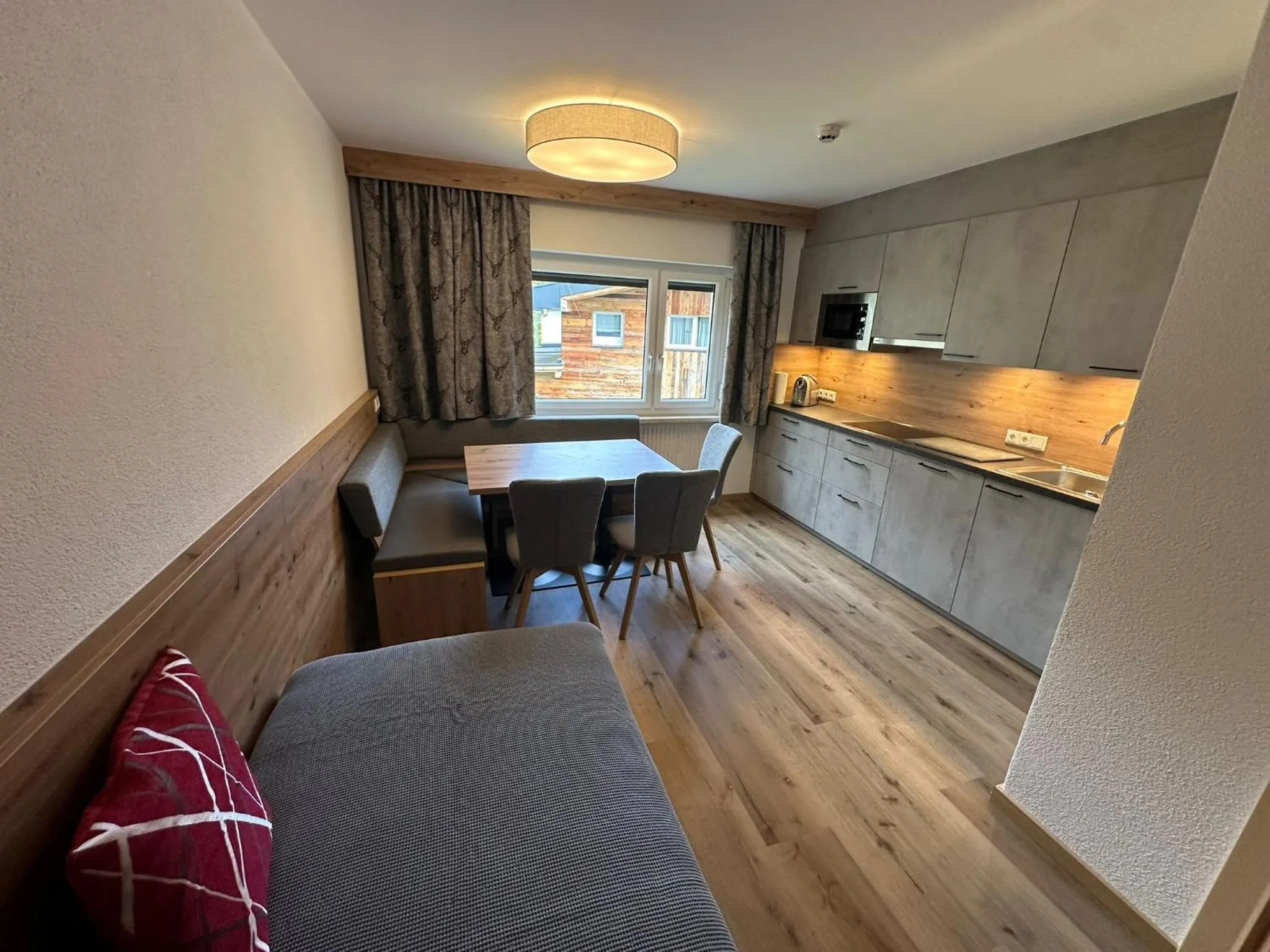 Kitchen or kitchenette in Hotel Garni Dorfblick