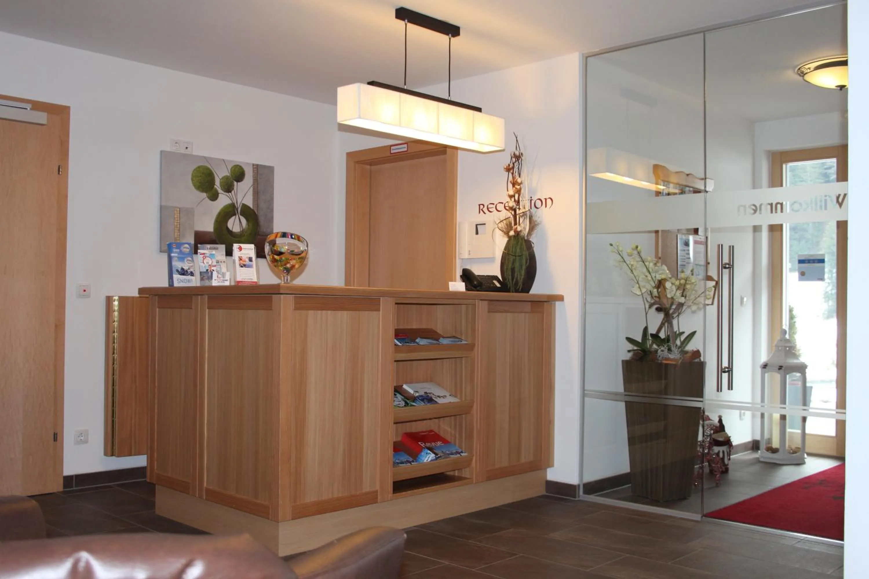 Lobby or reception in Hotel Garni Dorfblick