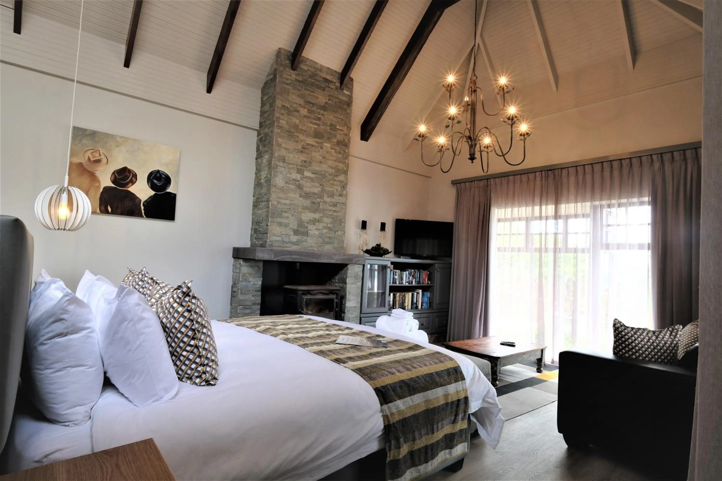 Bed in Dolphin Dunes Guesthouse