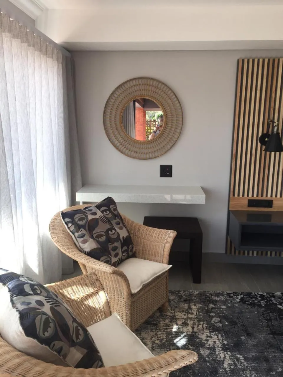 Seating area in Dolphin Dunes Guesthouse