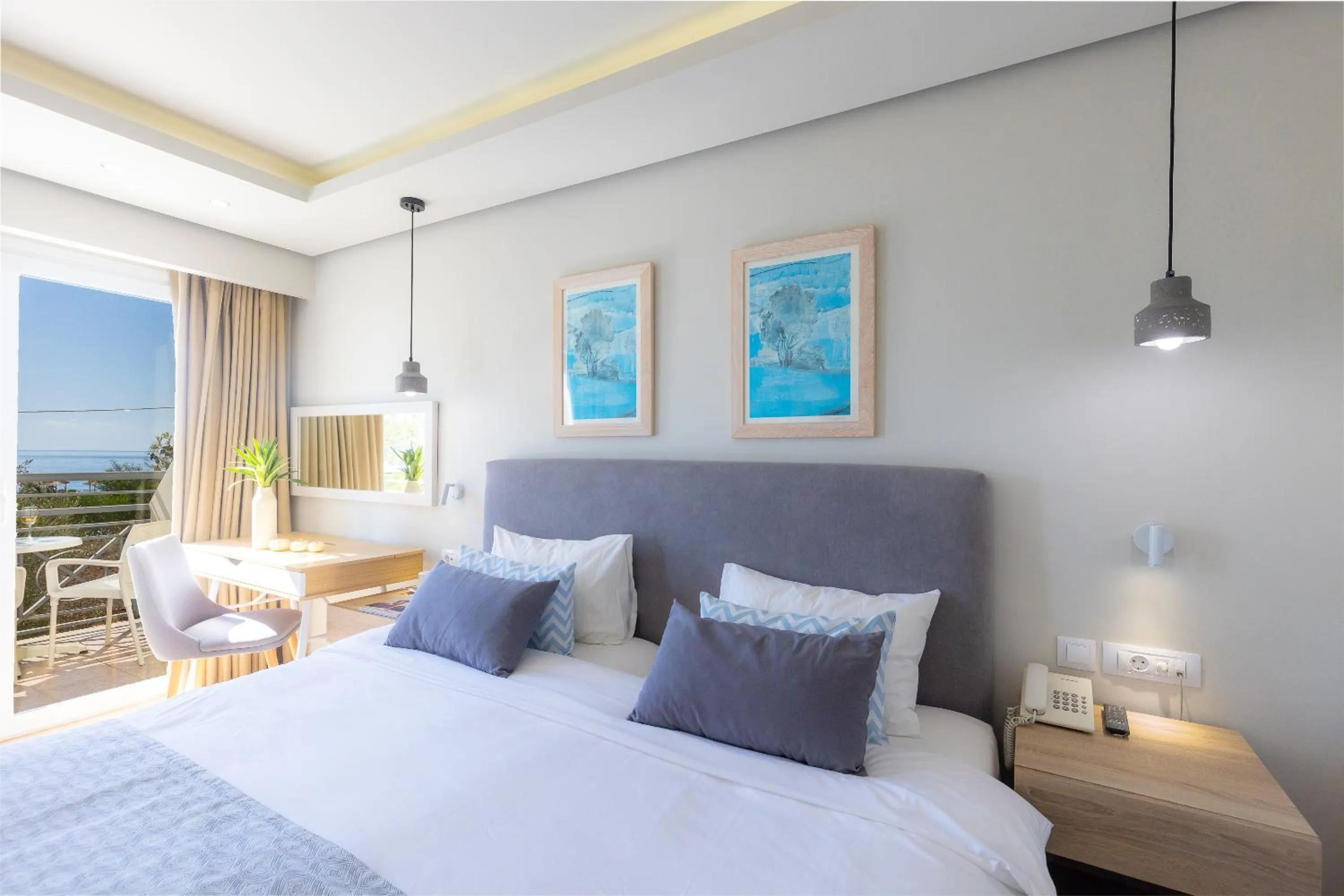 Bed in Almyra Resort