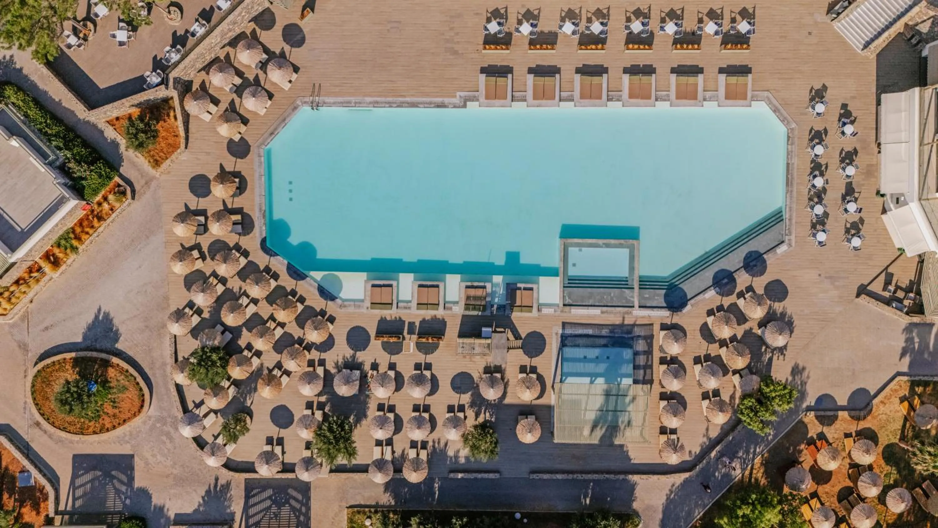 Pool view in Almyra Resort