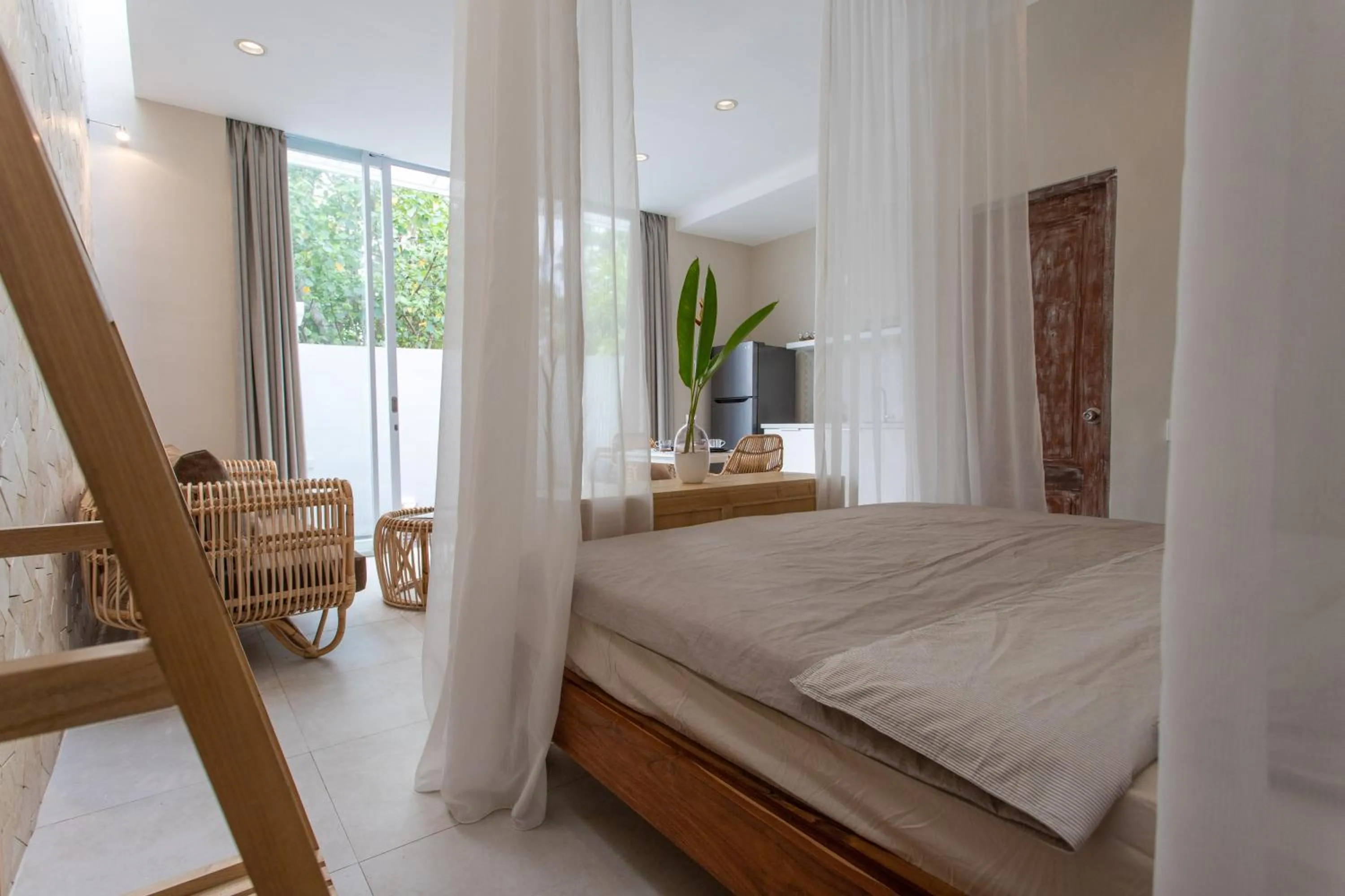 Bed in Balian Surf Villas