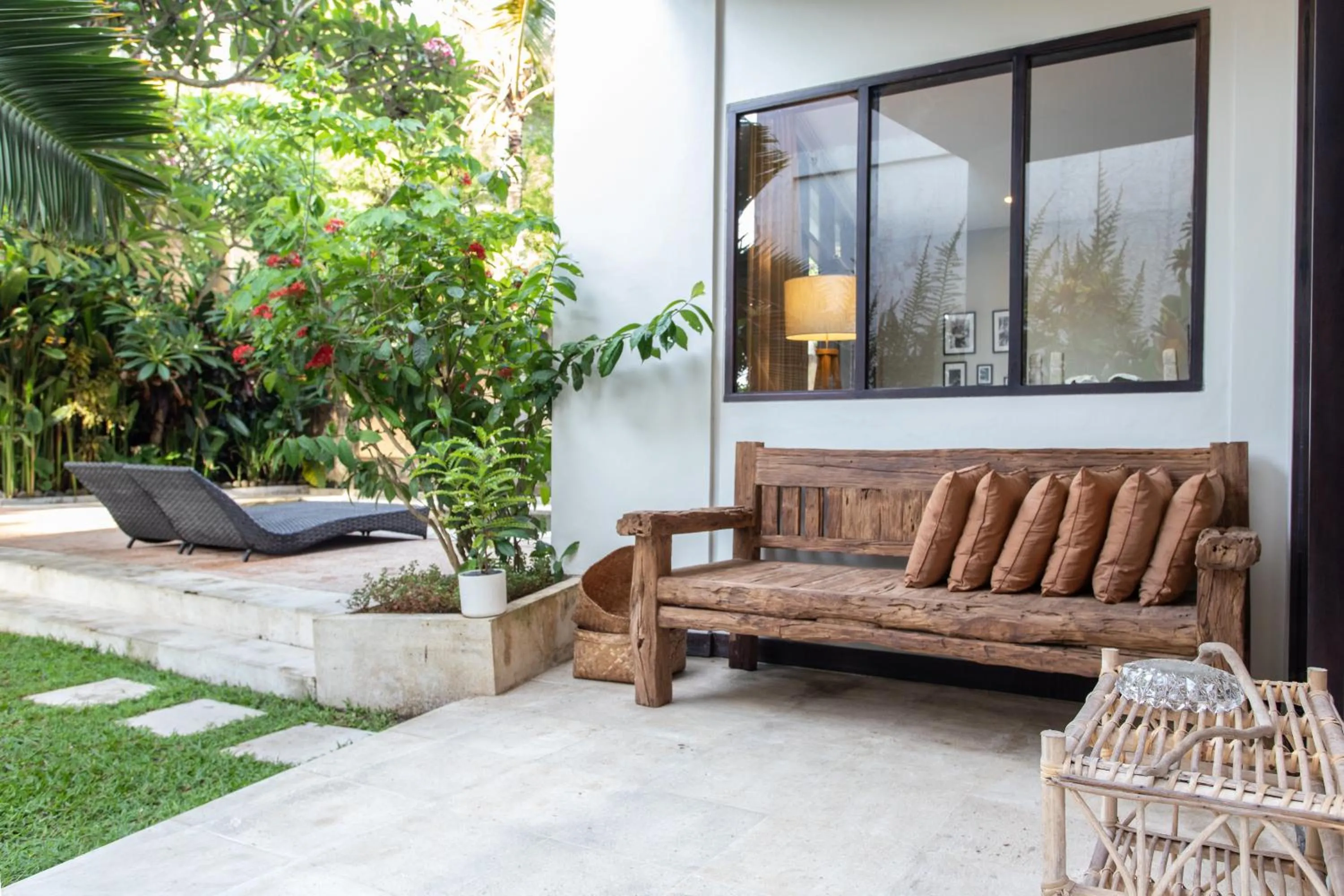 Patio in Balian Surf Villas