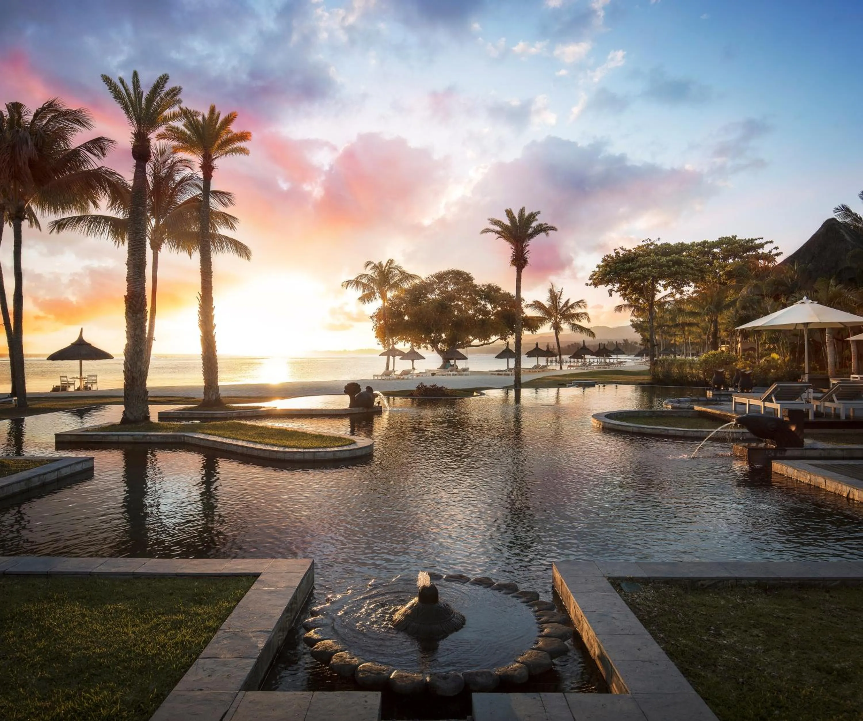 Pool view in Shanti Maurice Resort & Spa