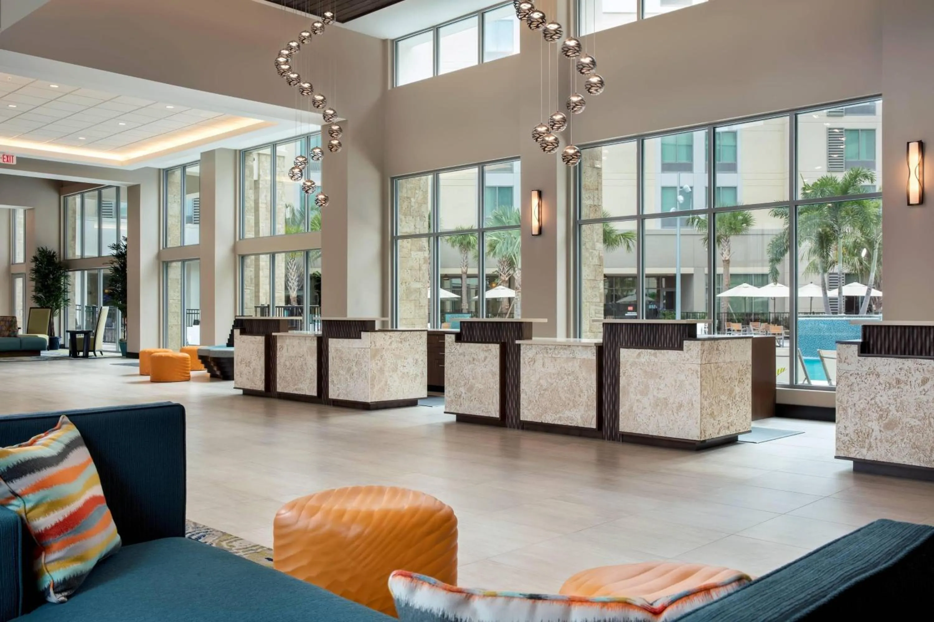 Lobby or reception in SpringHill Suites by Marriott Orlando Theme Parks Lake Buena Vista