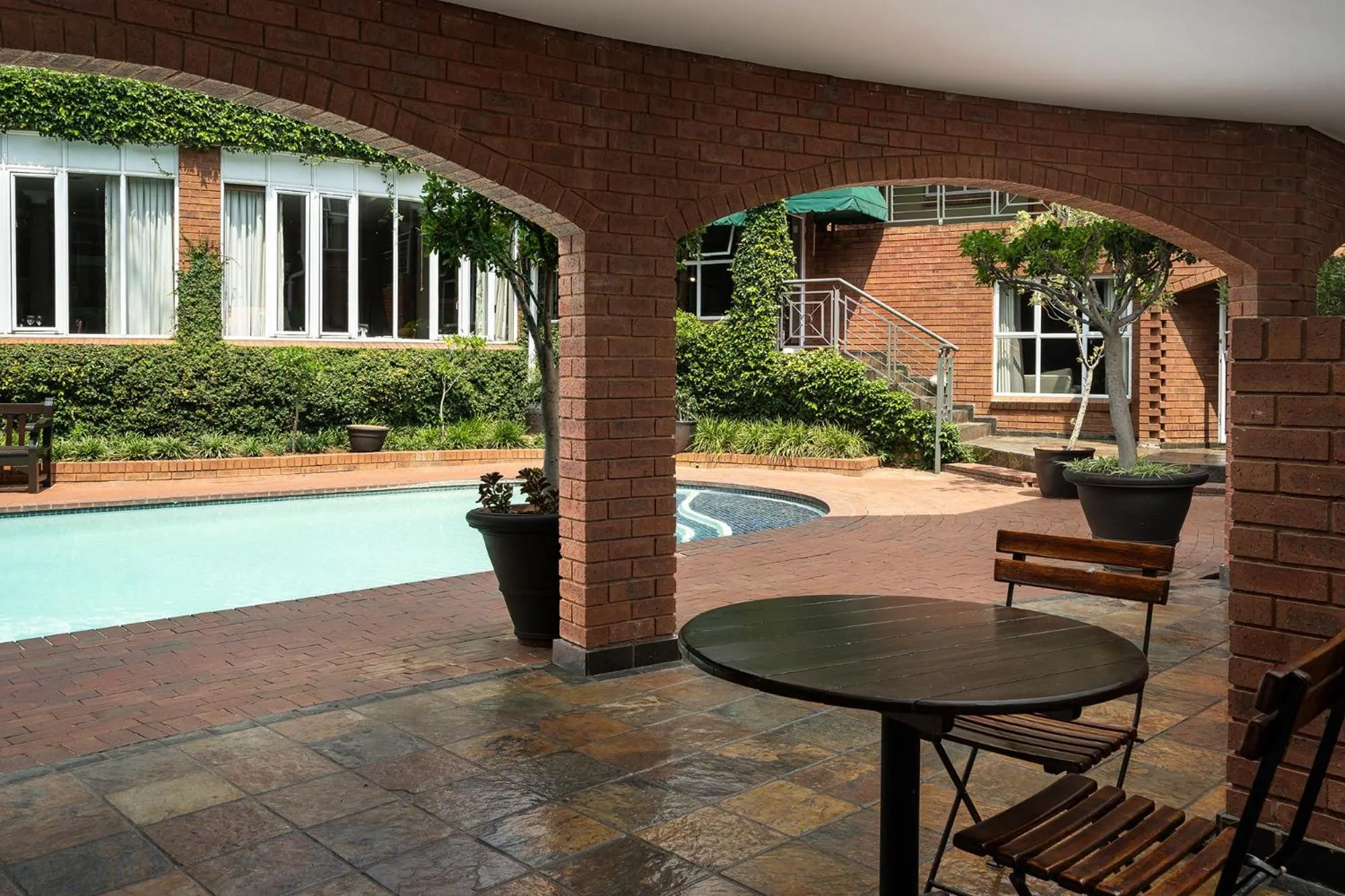 Patio in Premier Hotel Falstaff