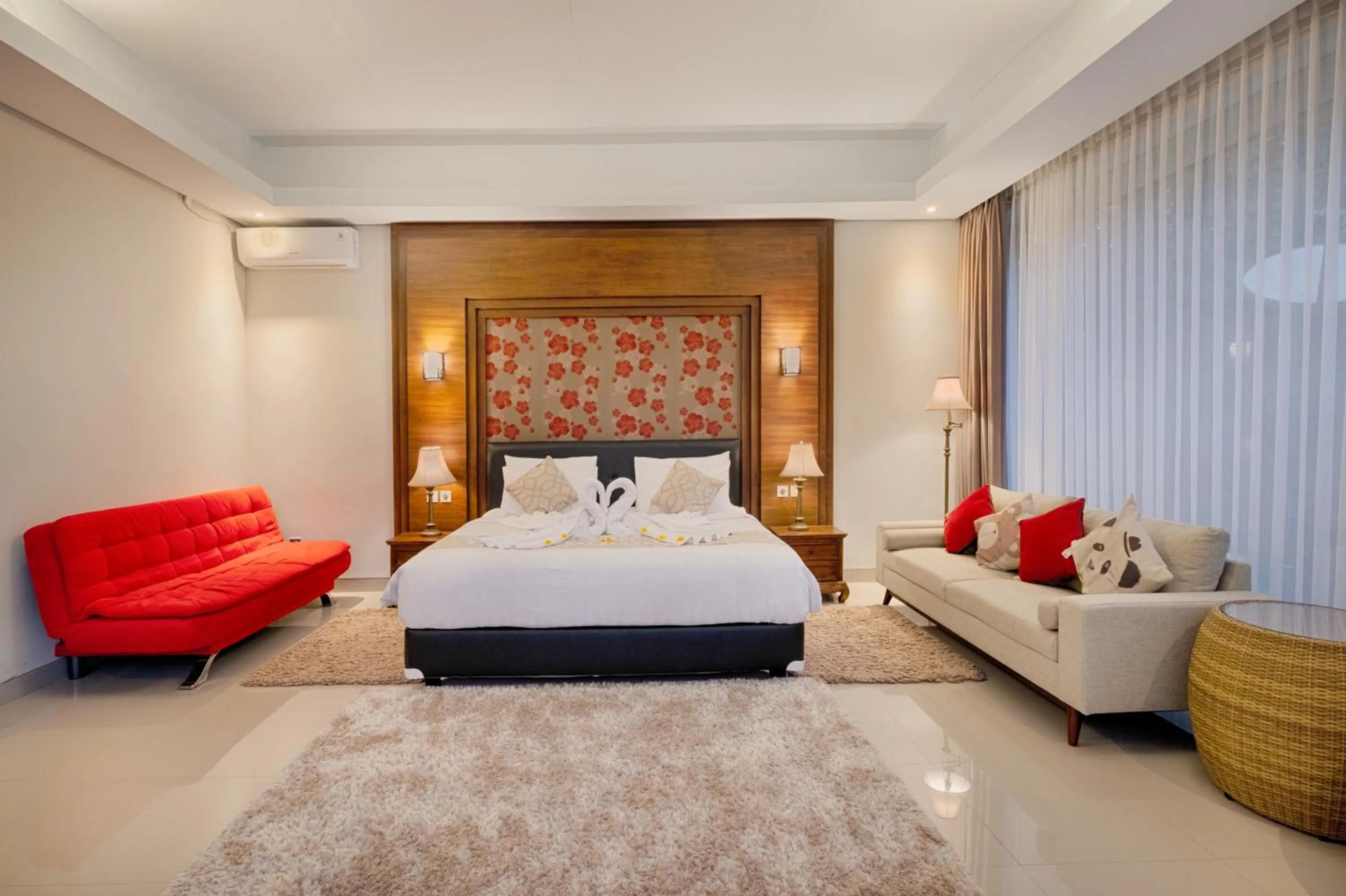 Bed in Nadira Bali Villa