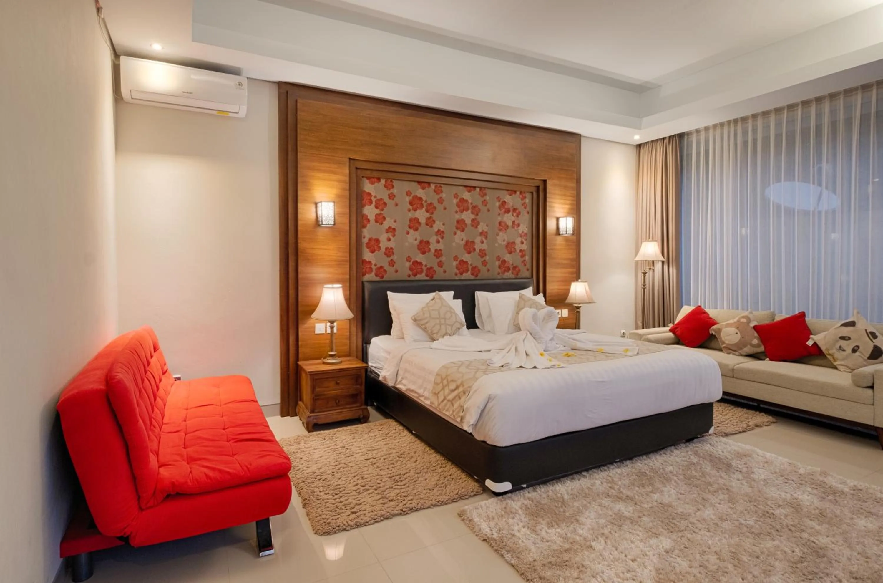 Bed in Nadira Bali Villa