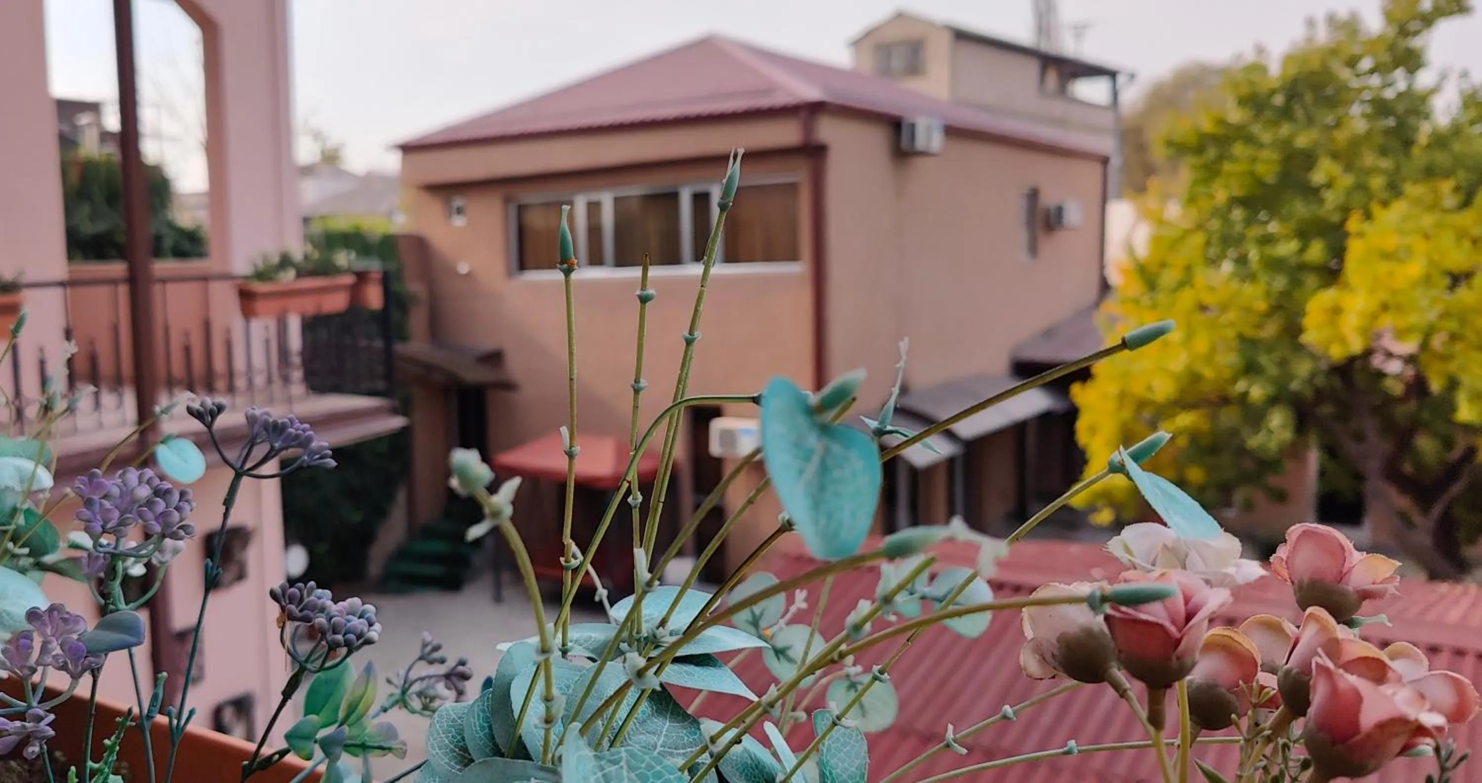 Inner courtyard view in Areg Hotel