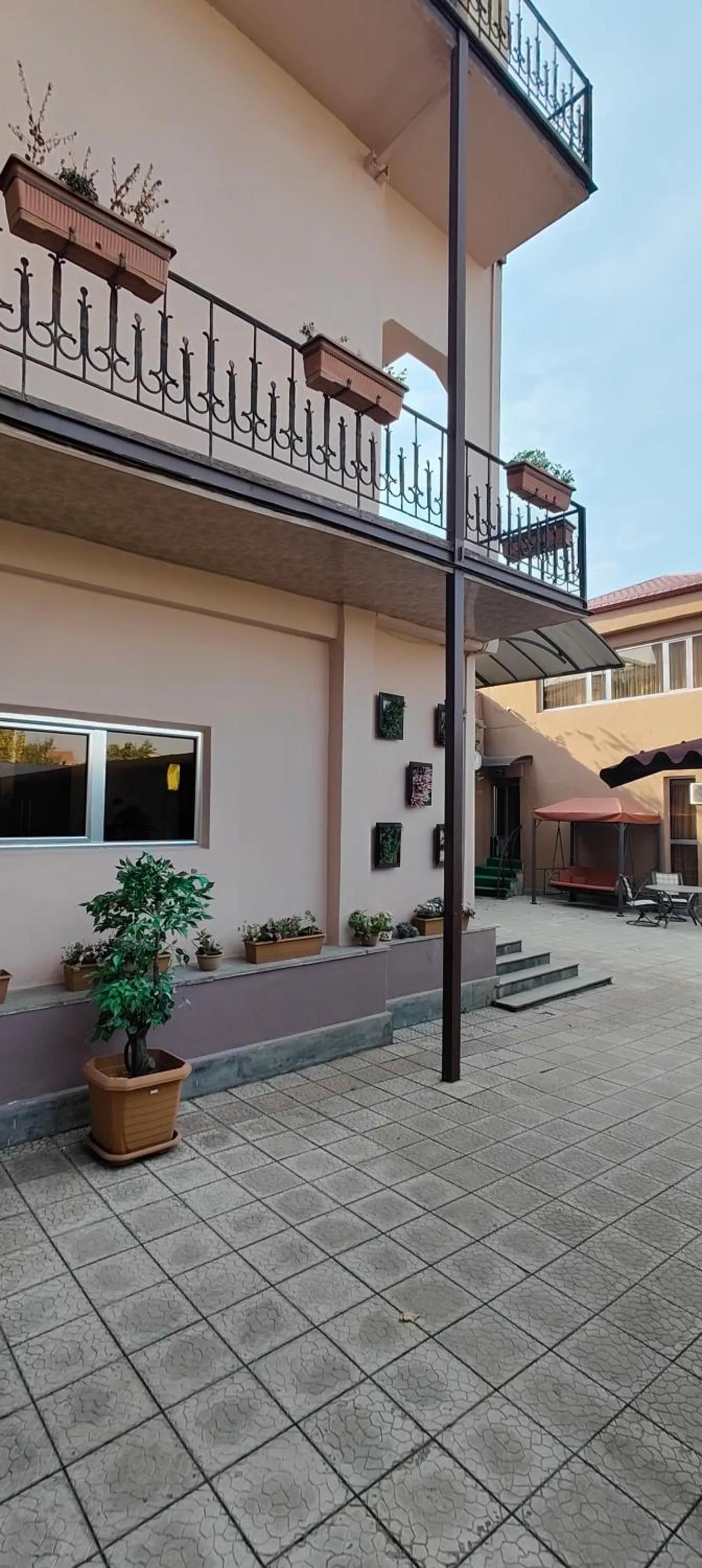 Inner courtyard view in Areg Hotel