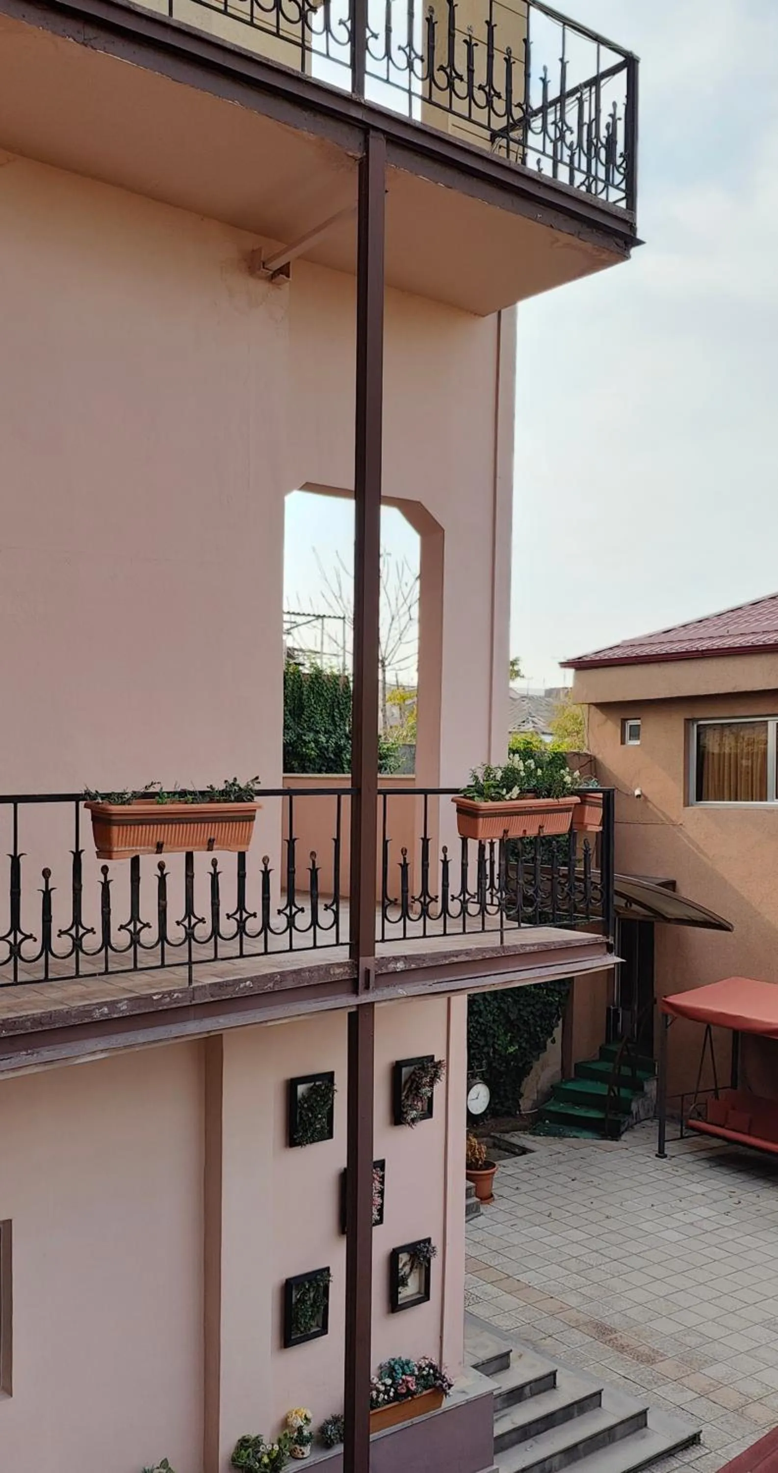 Inner courtyard view in Areg Hotel